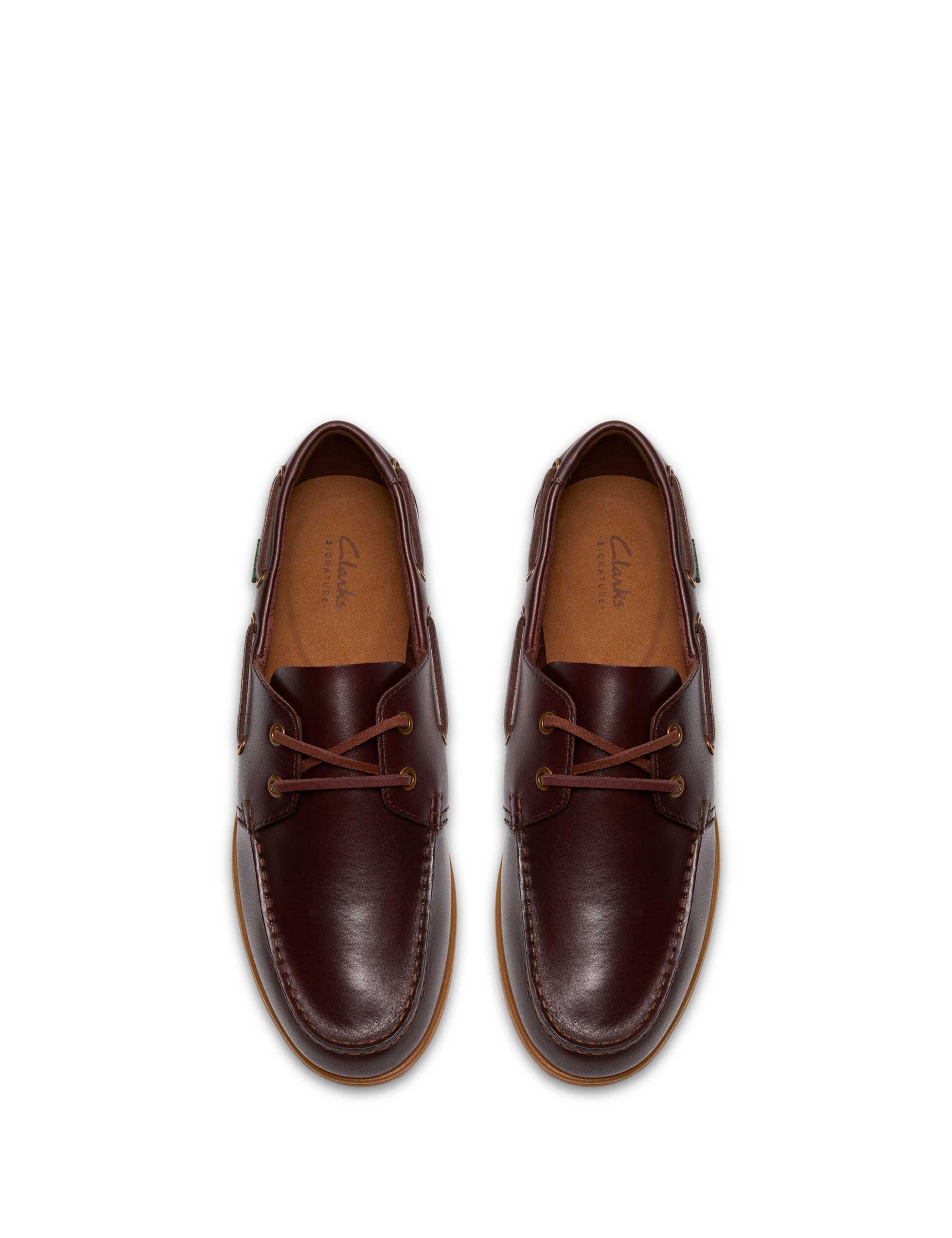 Wide Fit Leather Boat Shoes 4 of 6