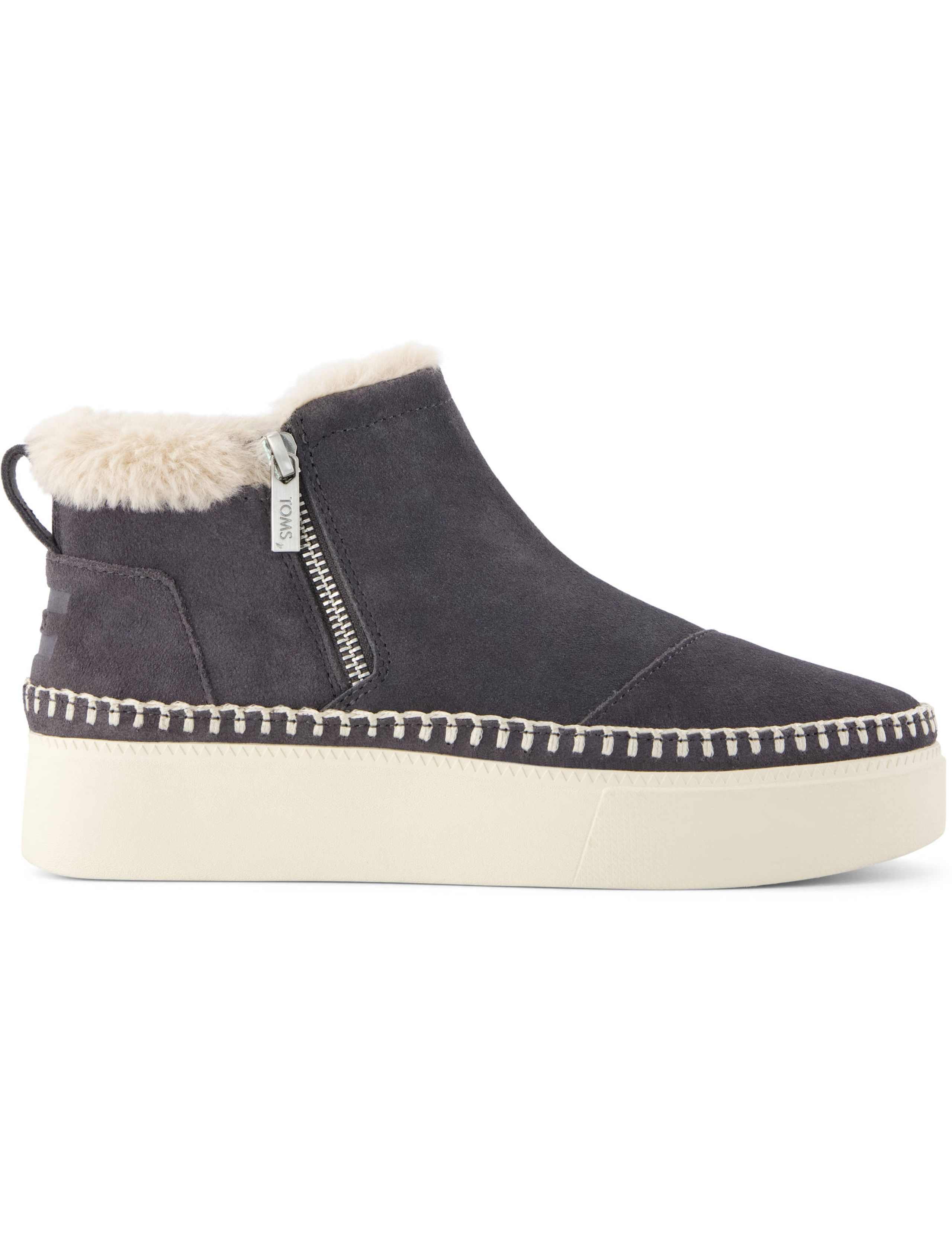 Suede Platform High Top Trainers 1 of 9
