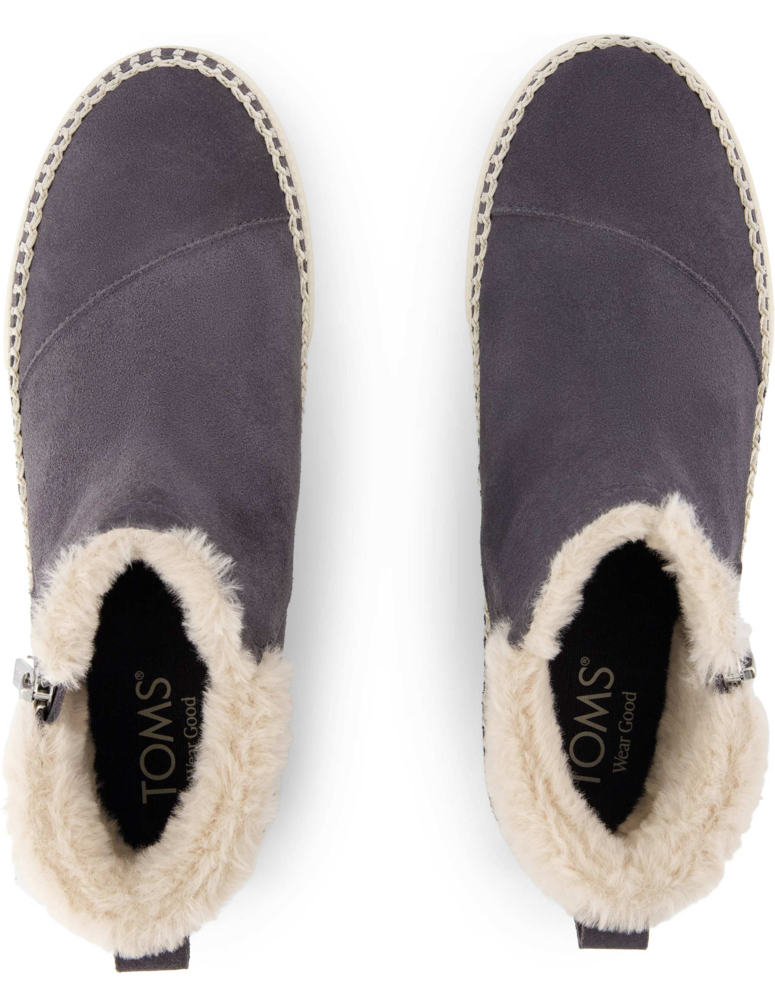 Suede Platform High Top Trainers 3 of 9