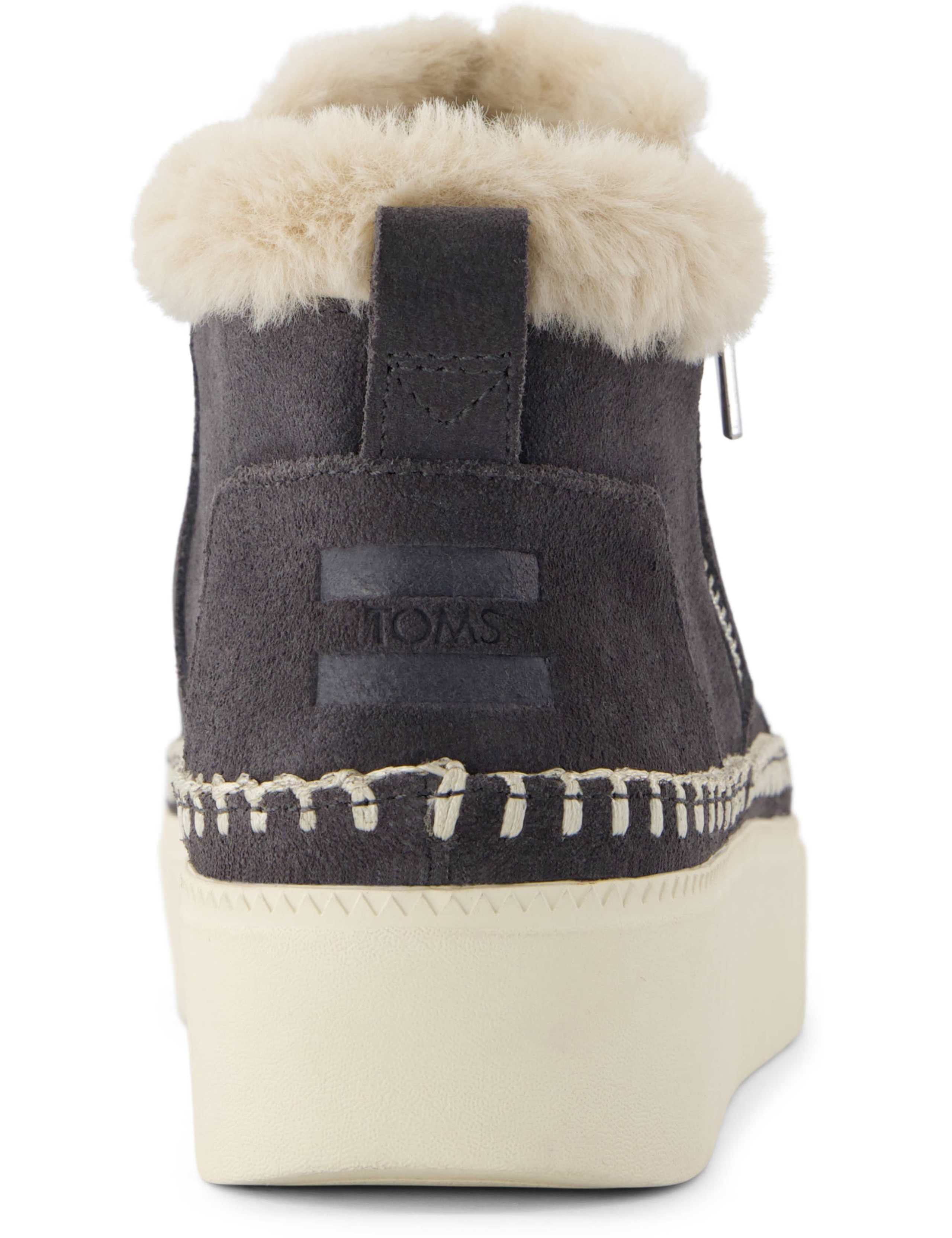 Suede Platform High Top Trainers 5 of 9