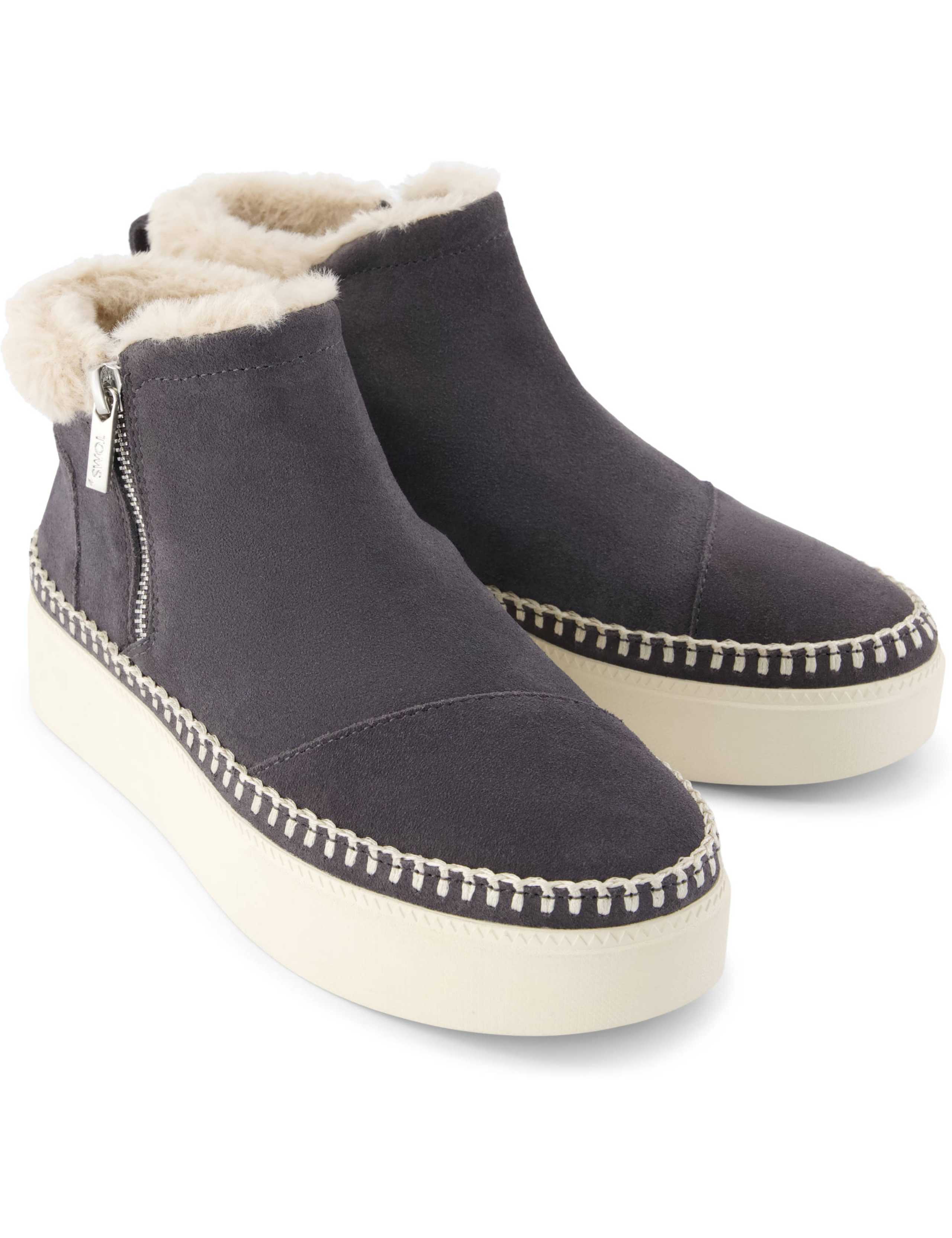 Suede Platform High Top Trainers 7 of 9