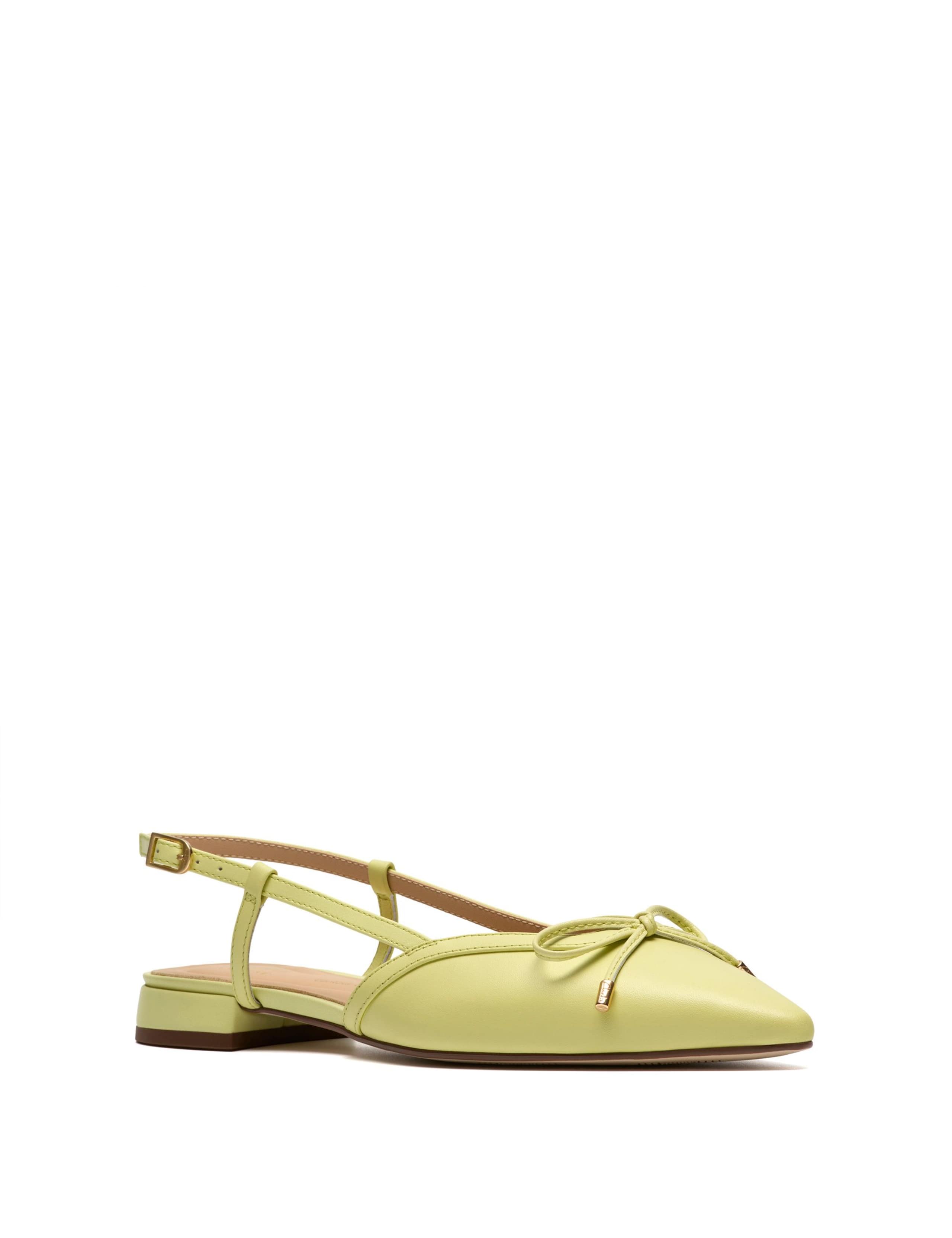 Sensa15 Leather Bow Flat Pointed Sandals 2 of 6