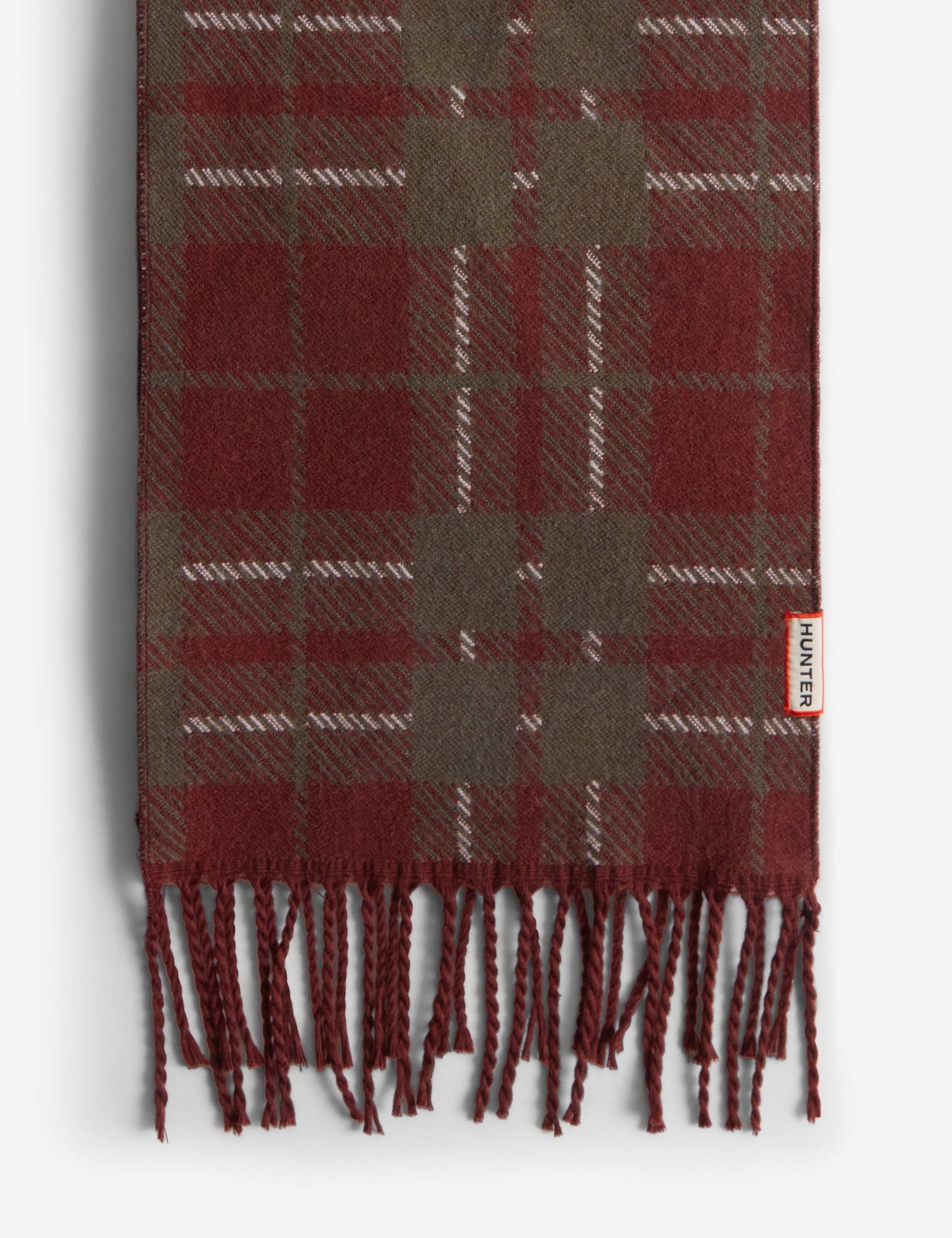 Printed Plaid Pattern Scarf 2 of 3