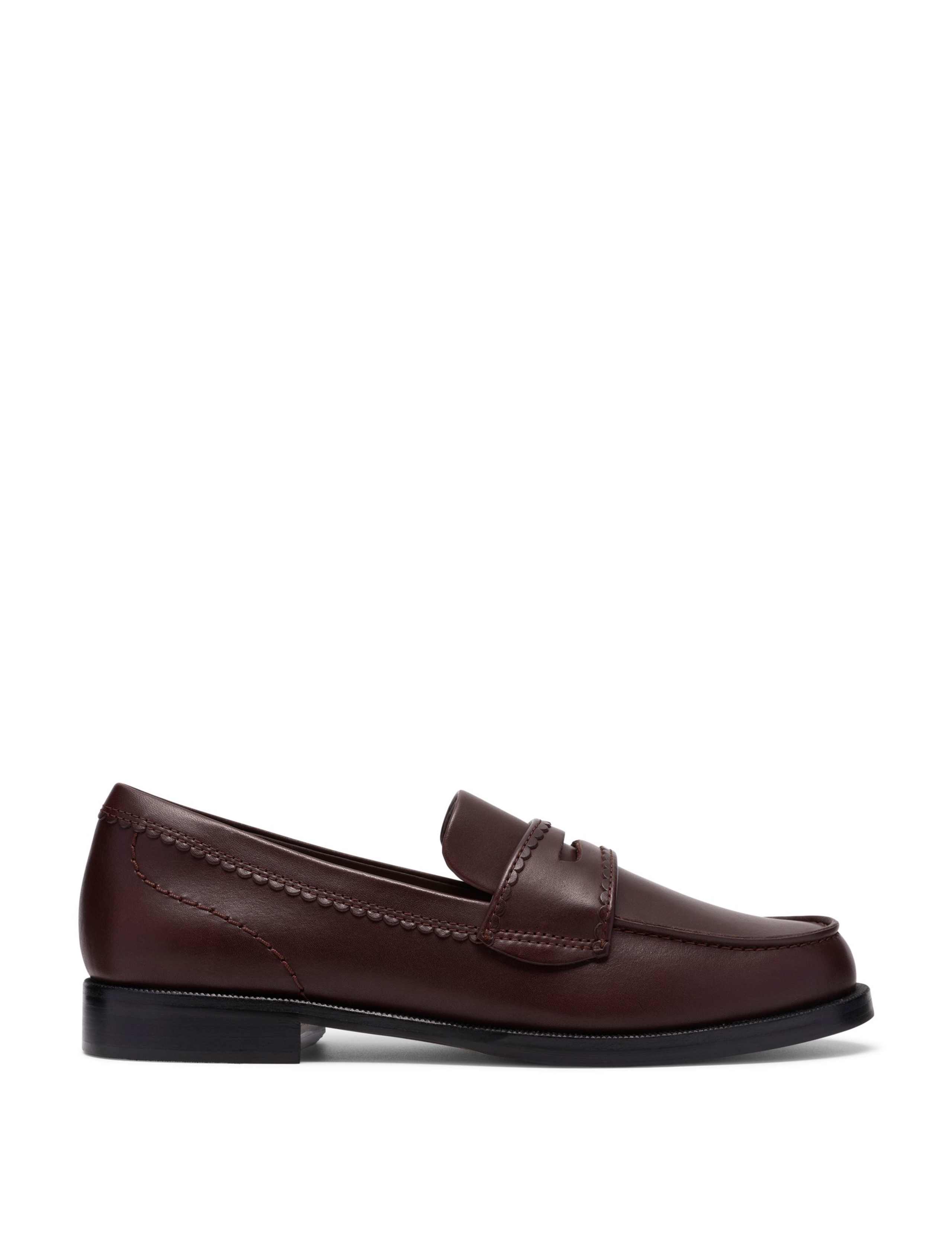 Leather Flat Loafers 1 of 6