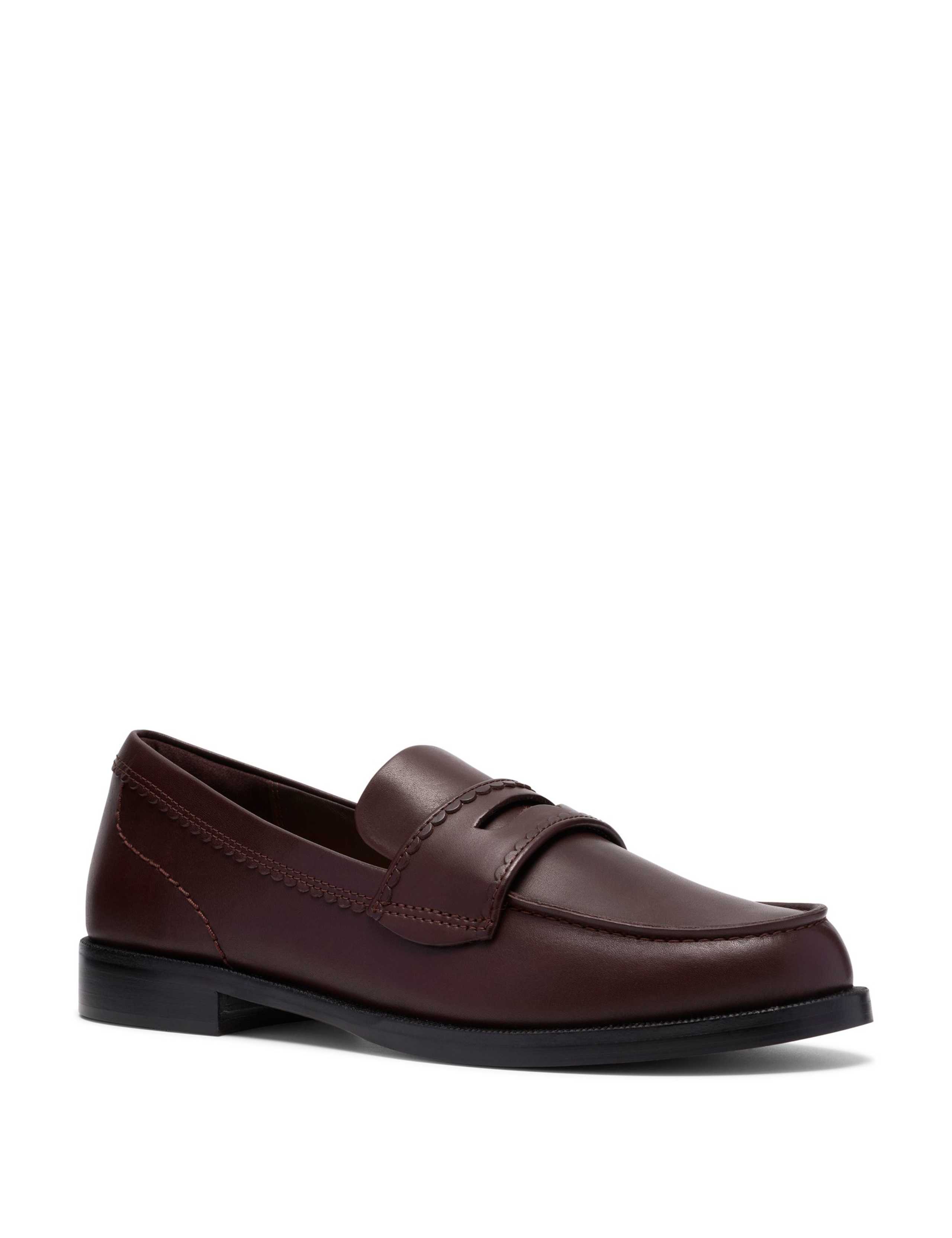 Leather Flat Loafers 2 of 6
