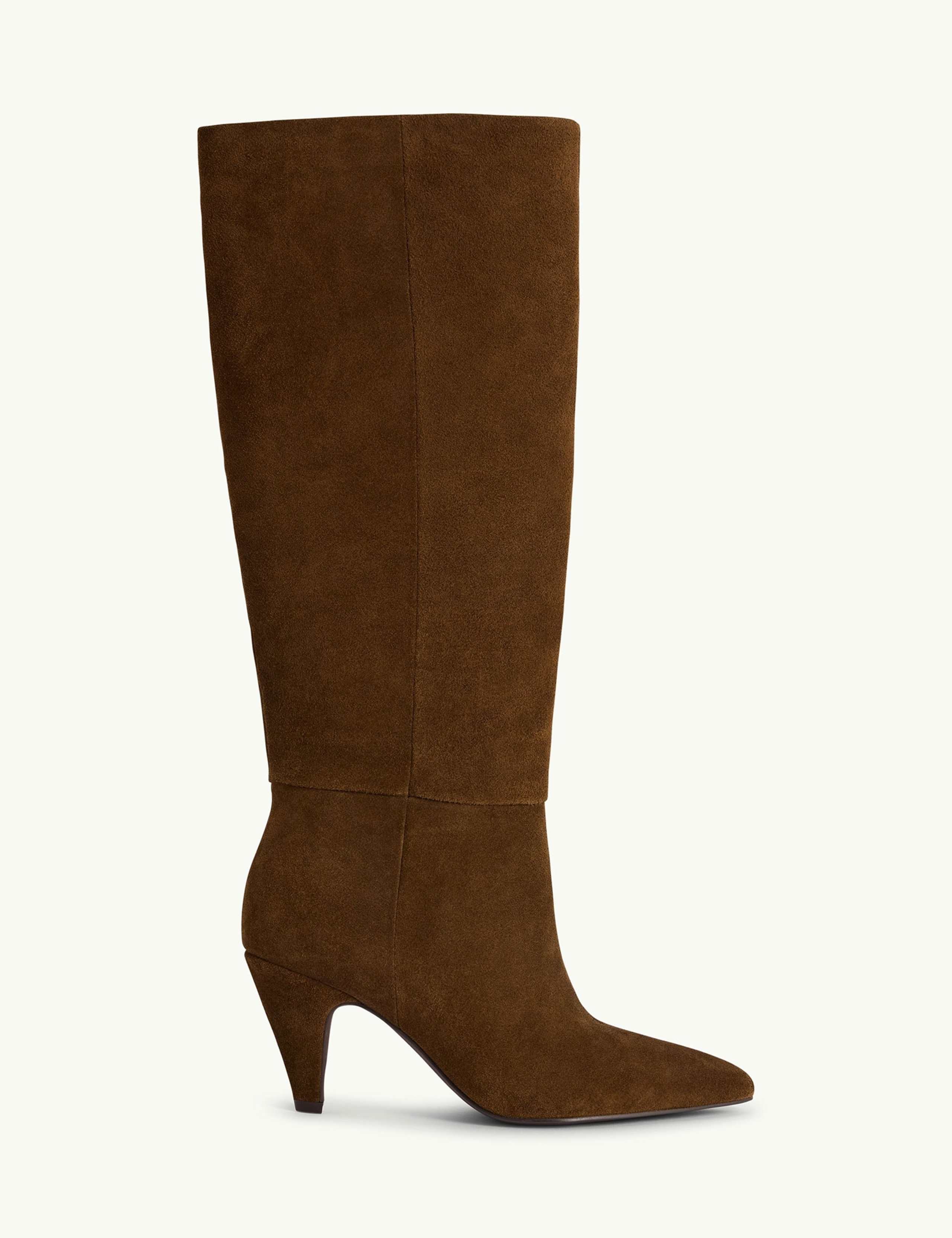 Suede Knee High Boots 1 of 5