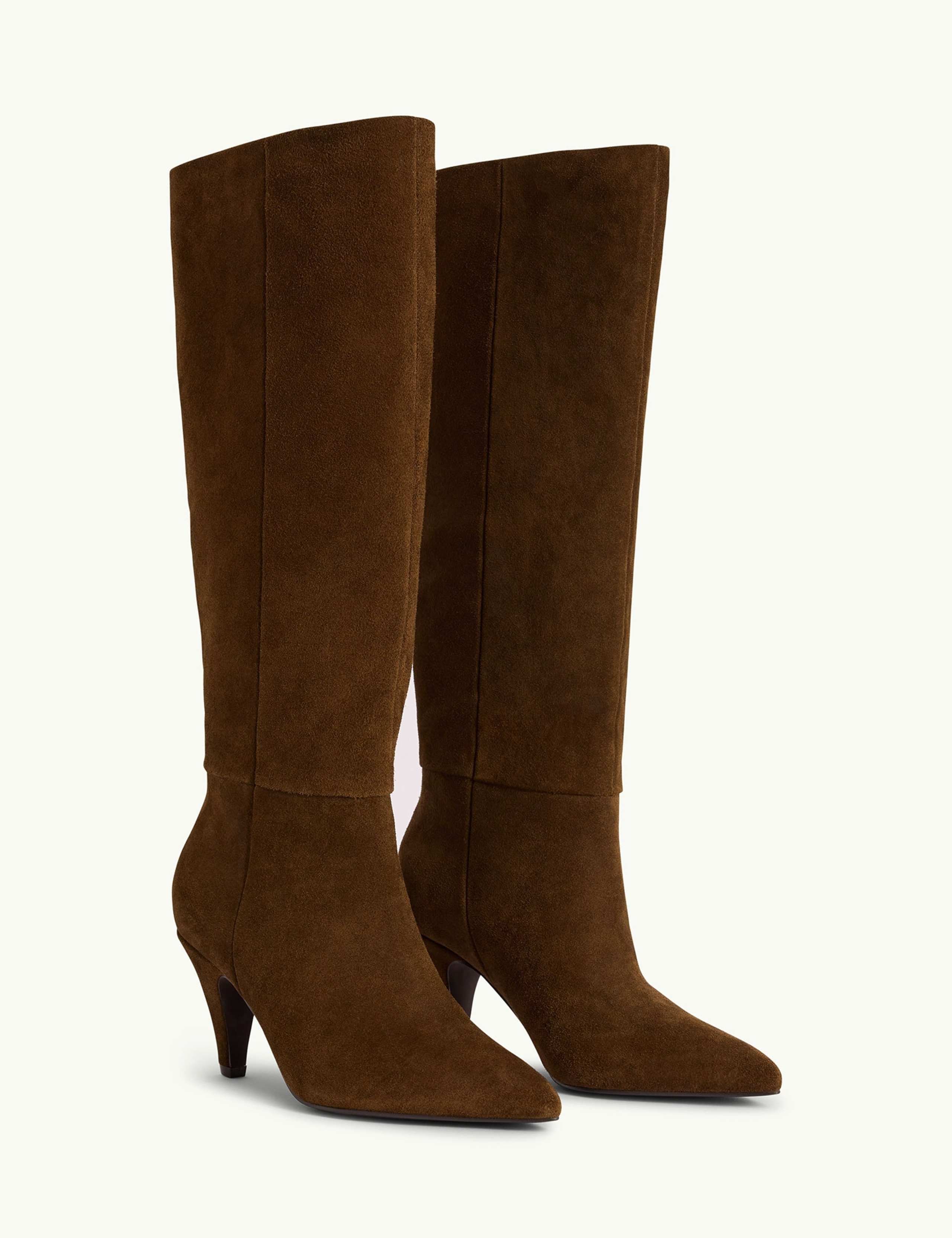 Suede Knee High Boots 2 of 5