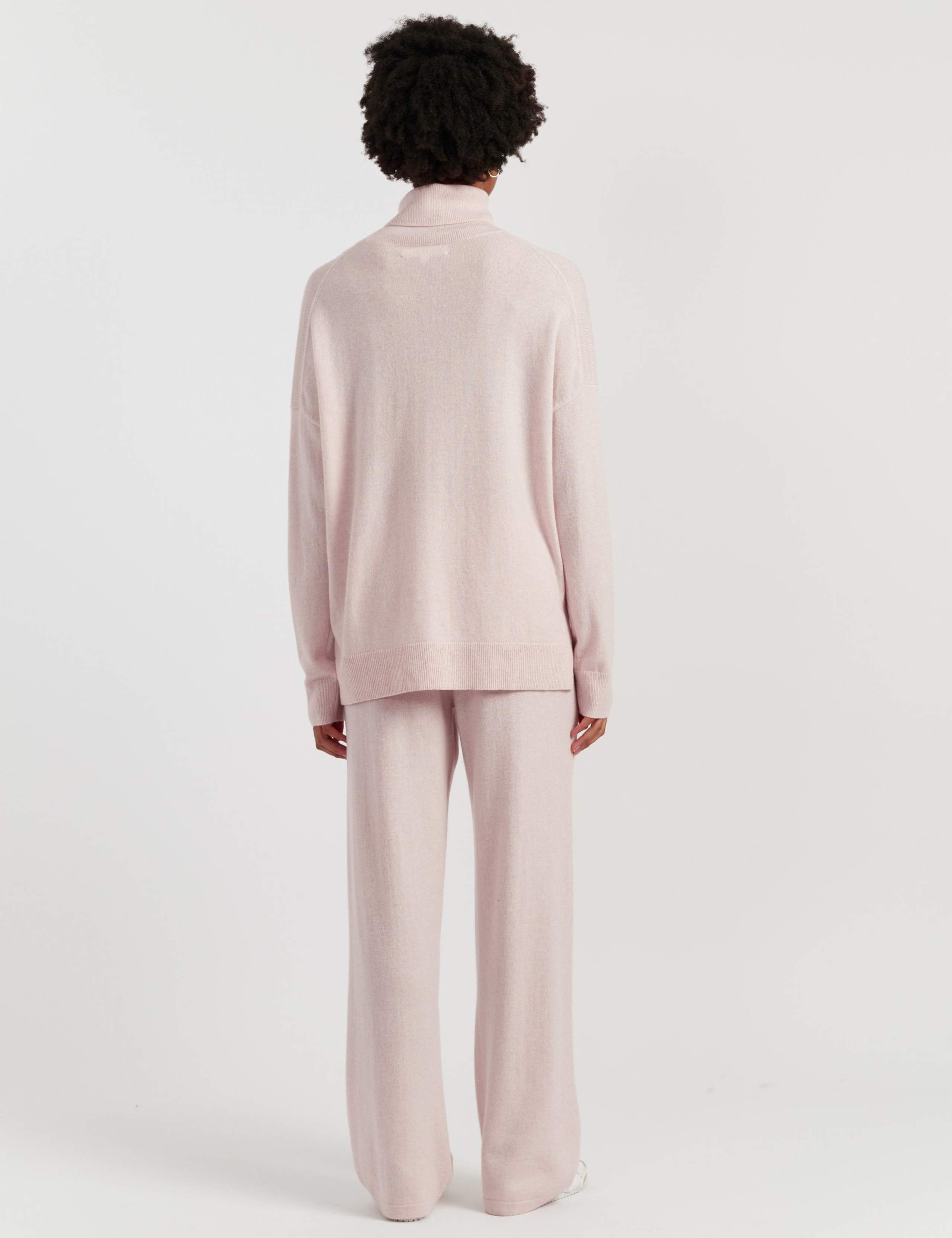 Wool Rich Roll Neck Relaxed Jumper with Cashmere 4 of 4