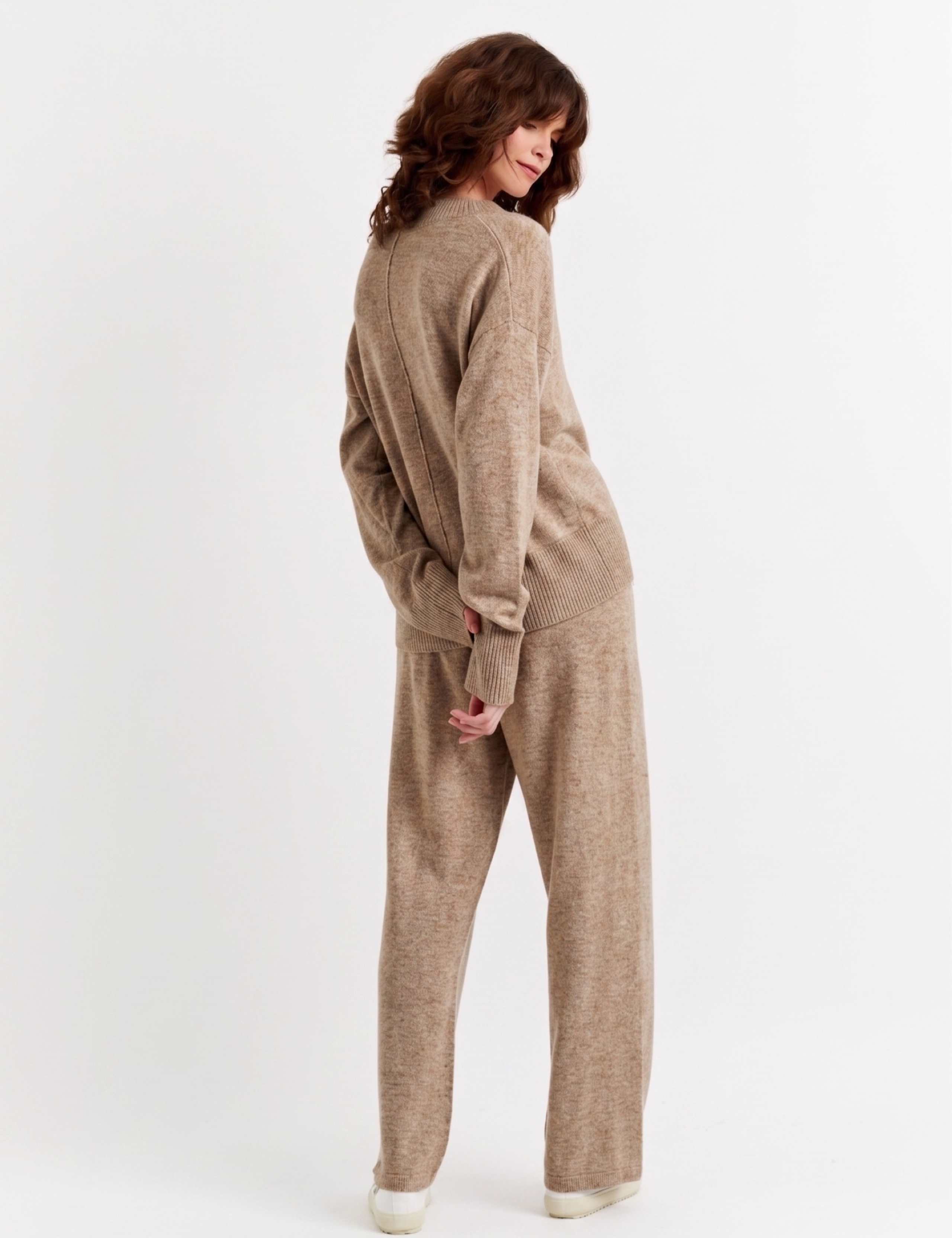 Wool Rich V-Neck Relaxed Jumper with Cashmere 3 of 3