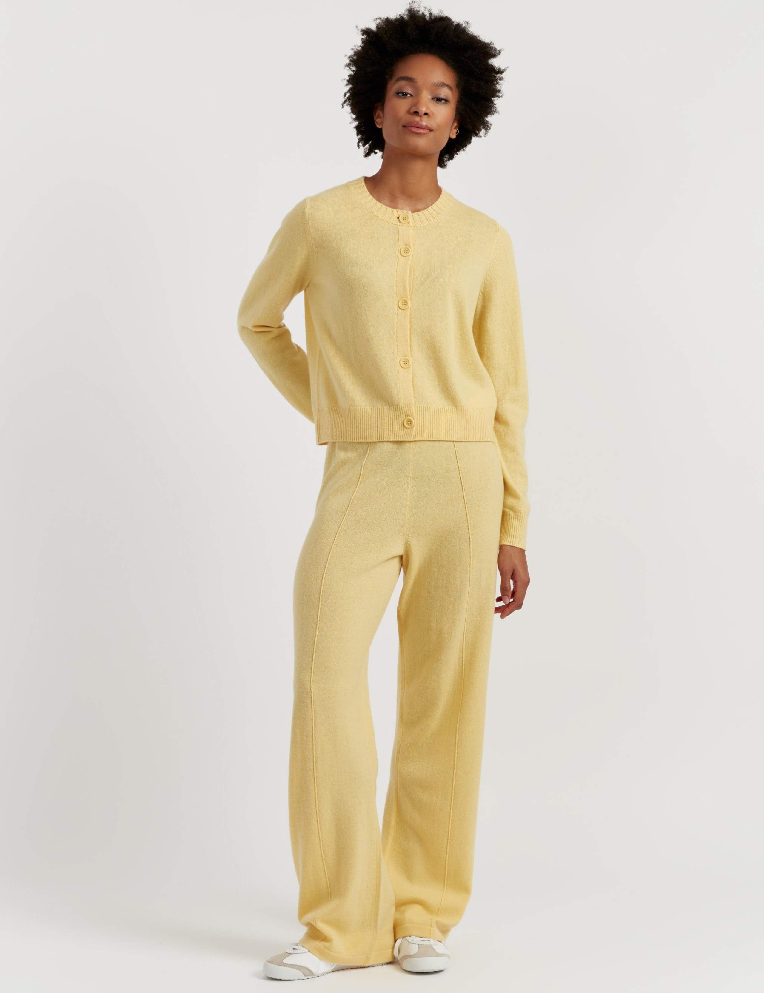 Wool Rich Button Front Cardigan with Cashmere 4 of 4