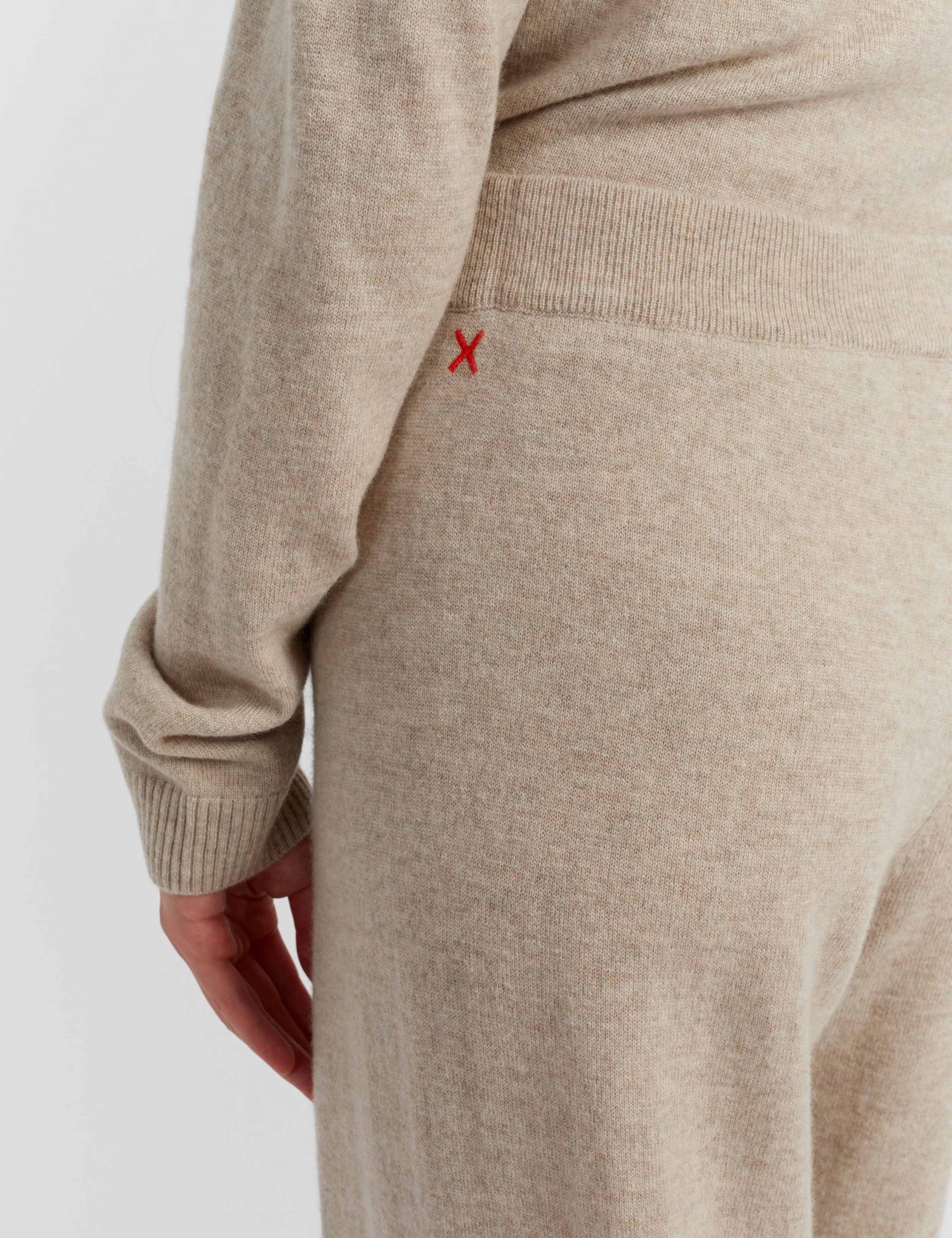 Wool Rich Wide Leg Joggers with Cashmere 4 of 4