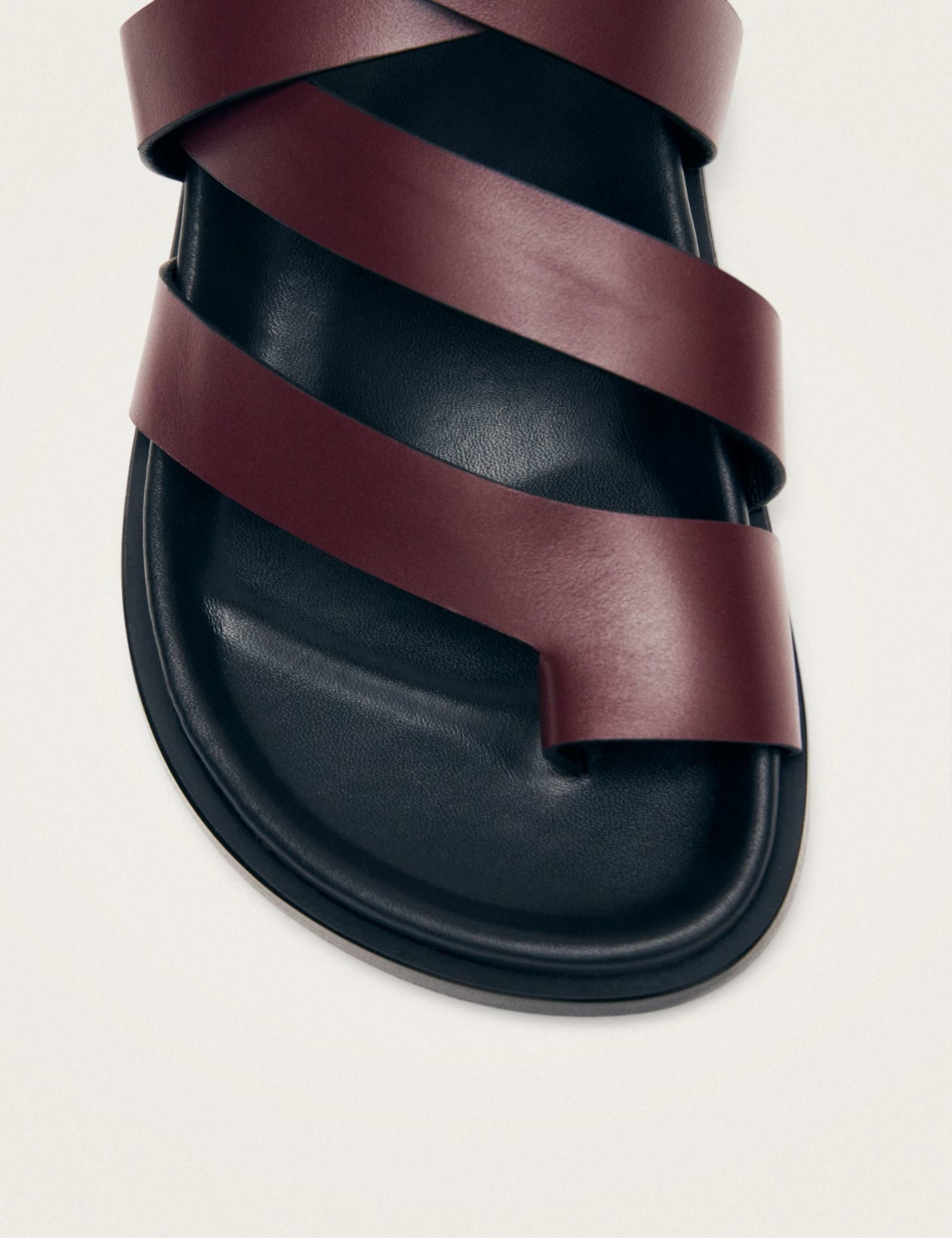 Leather Strappy Flat Slingback Sandals 5 of 6