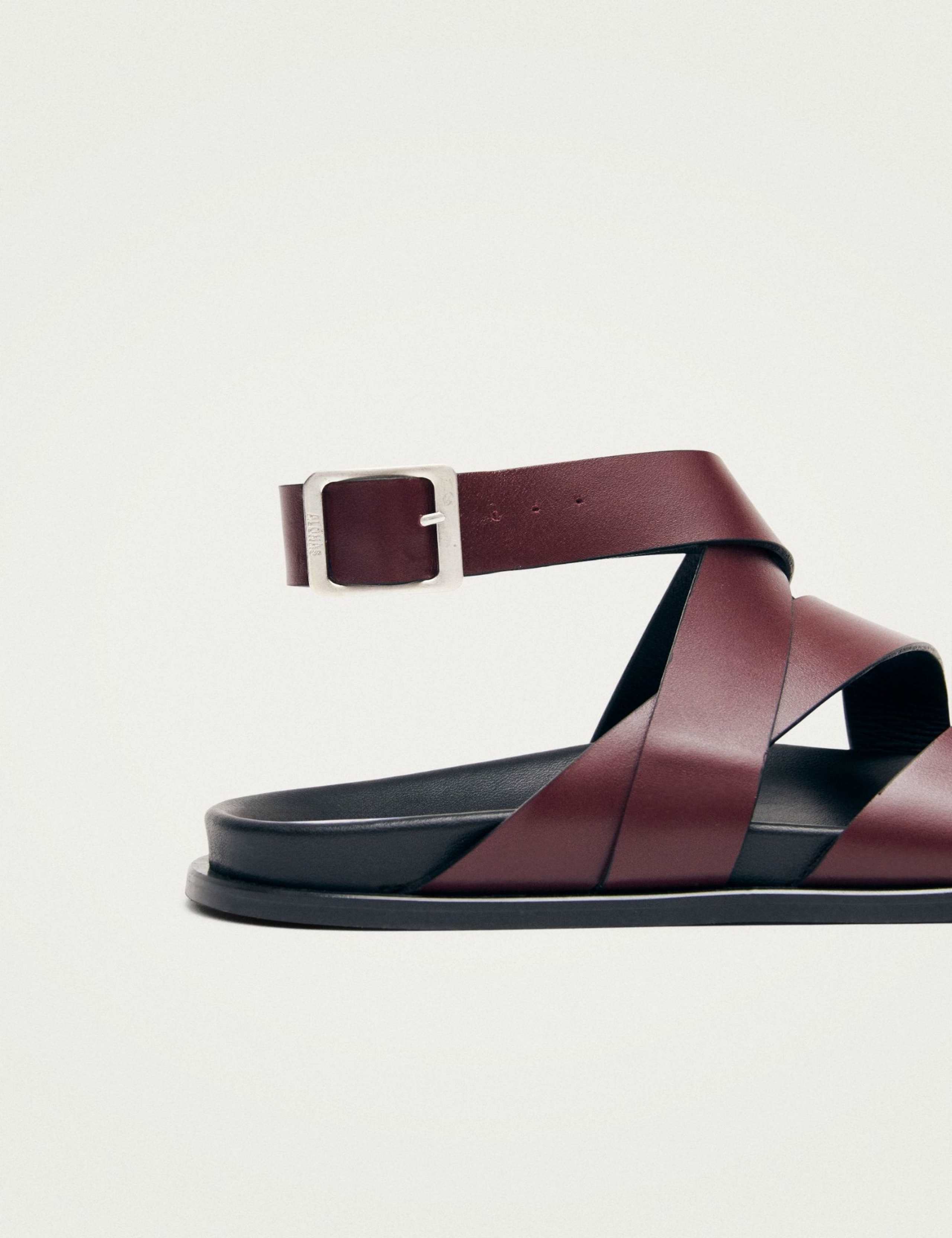 Leather Strappy Flat Slingback Sandals 6 of 6