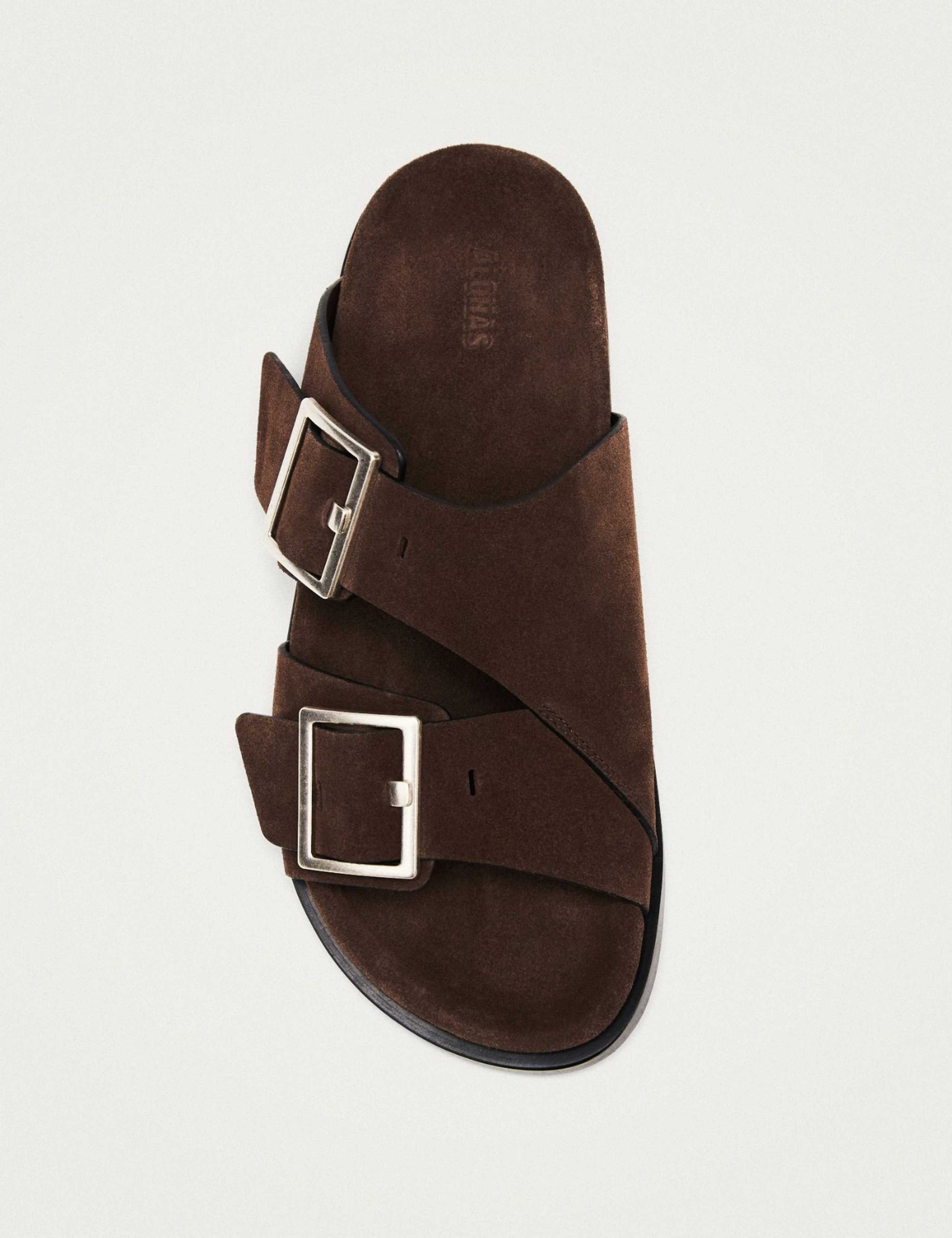Leather Buckle Flat Sliders 2 of 4