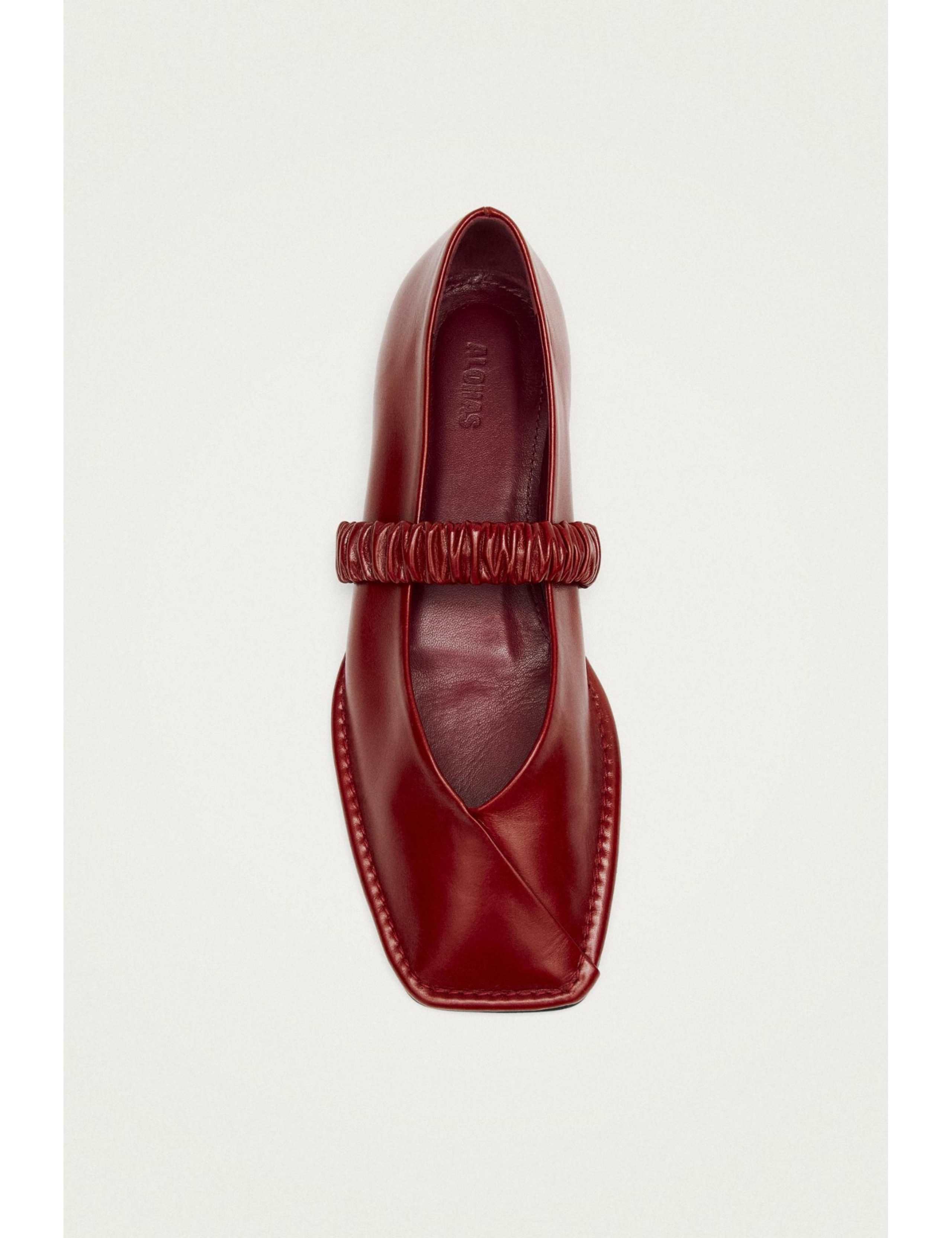 Leather Slip On Flat Ballet Pumps 2 of 6