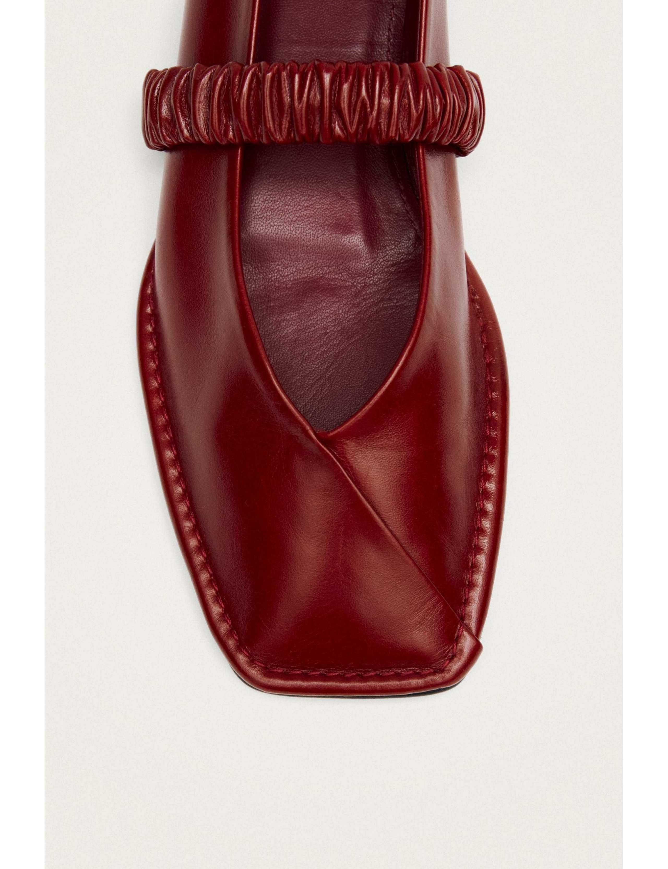 Leather Slip On Flat Ballet Pumps 6 of 6