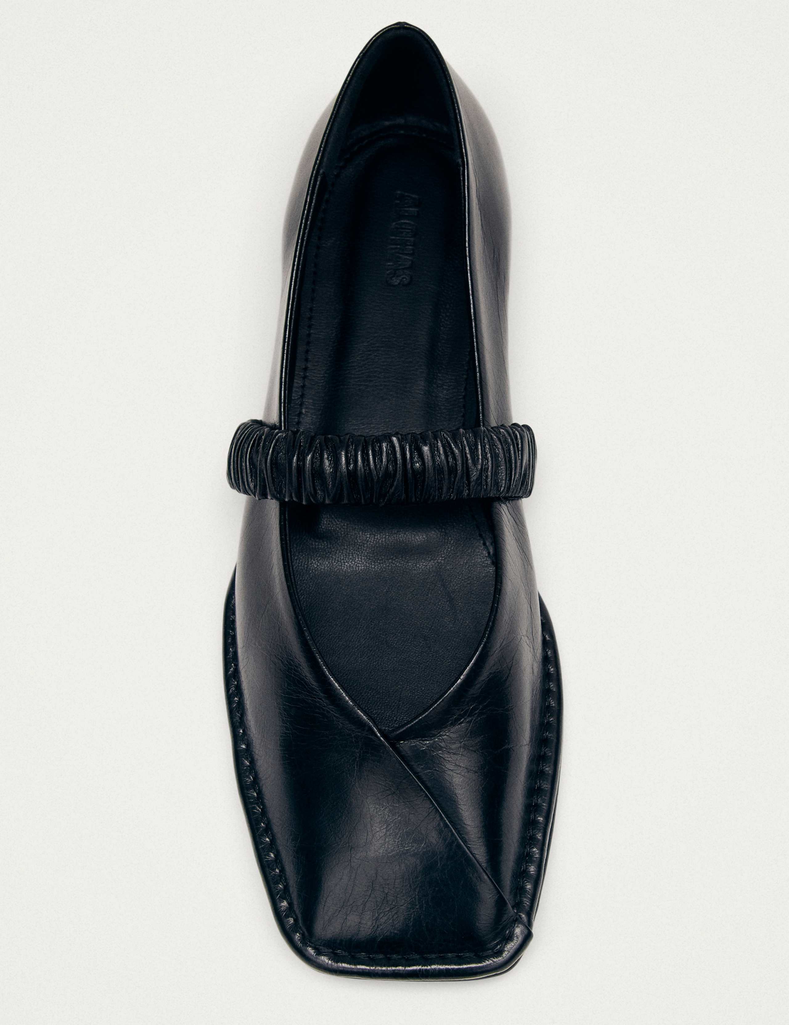Leather Slip On Flat Ballet Pumps 2 of 6