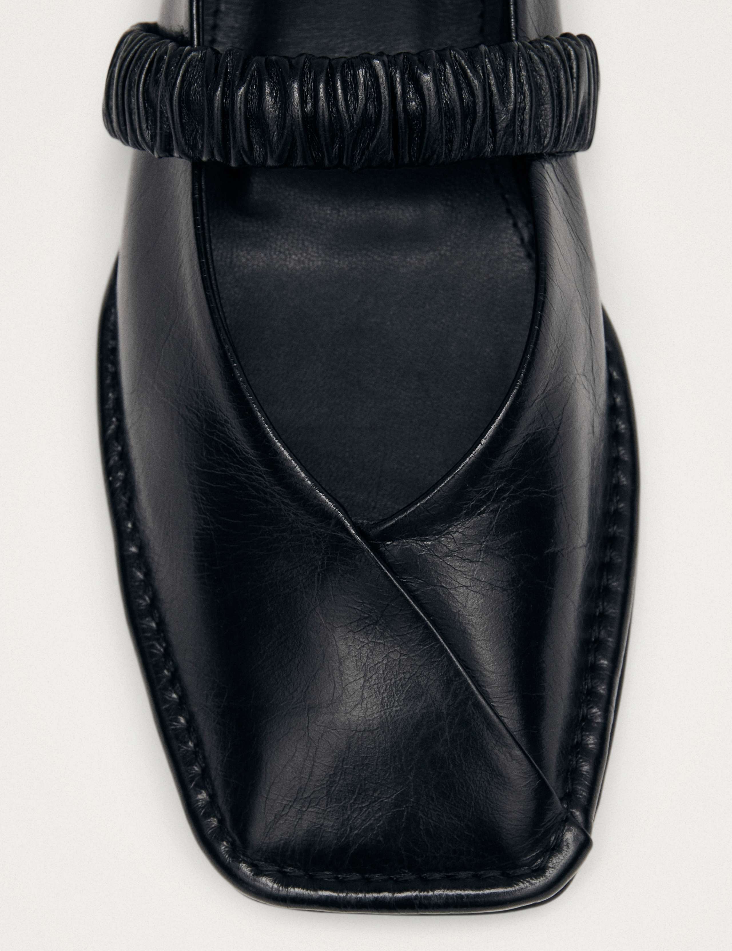 Leather Slip On Flat Ballet Pumps 5 of 6