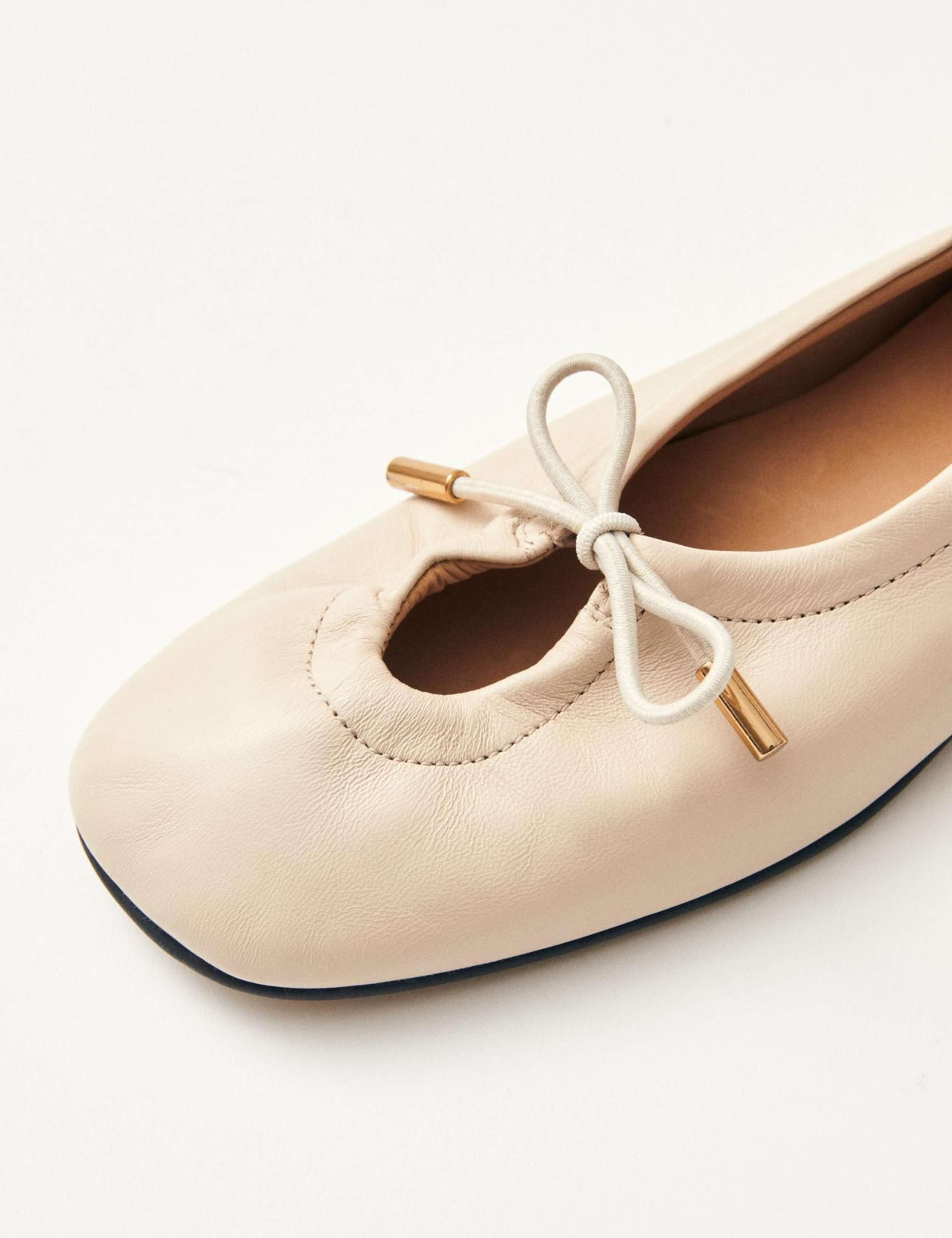 Leather Slip On Flat Ballet Pumps 5 of 5