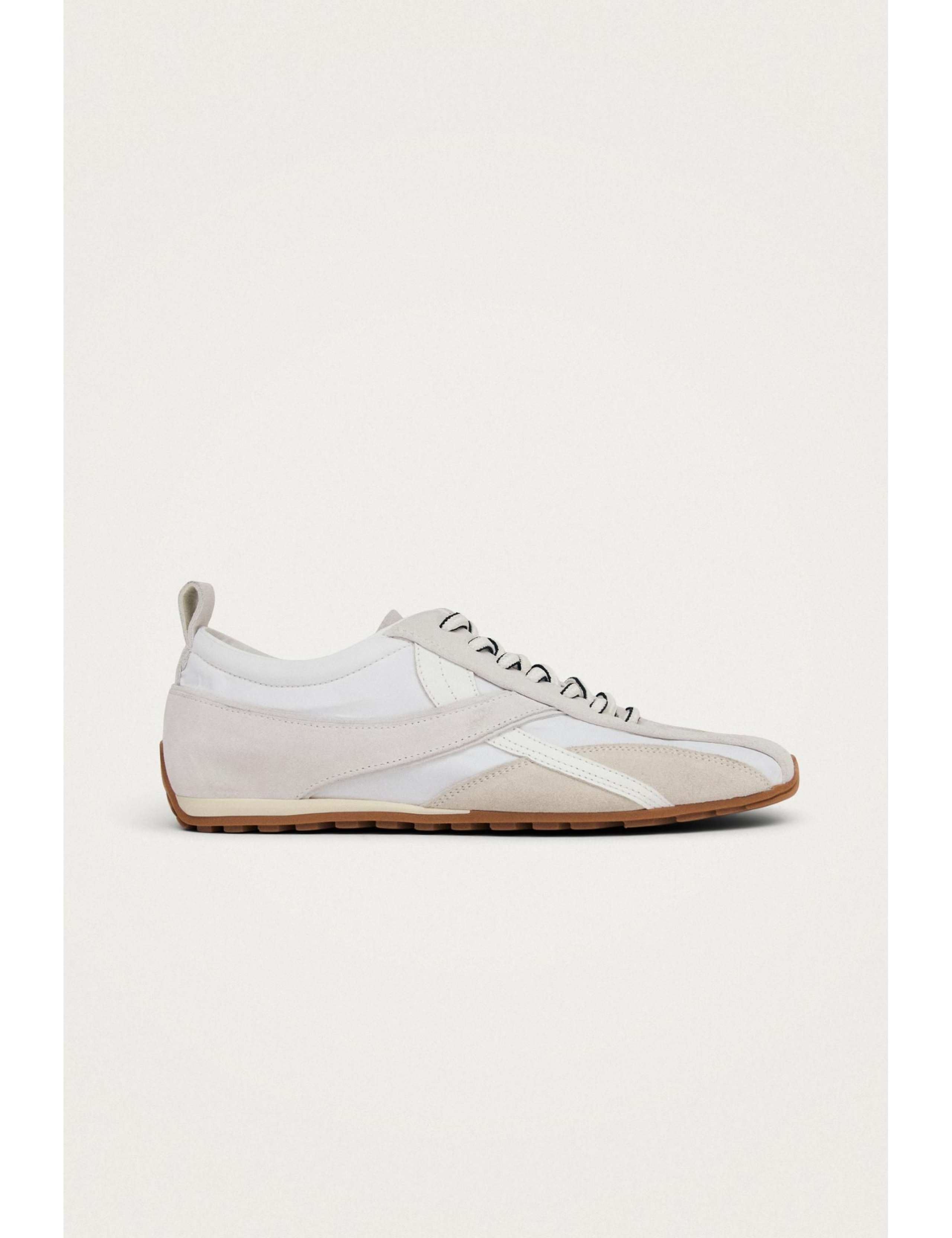 Suede Lace Up Trainers 1 of 7