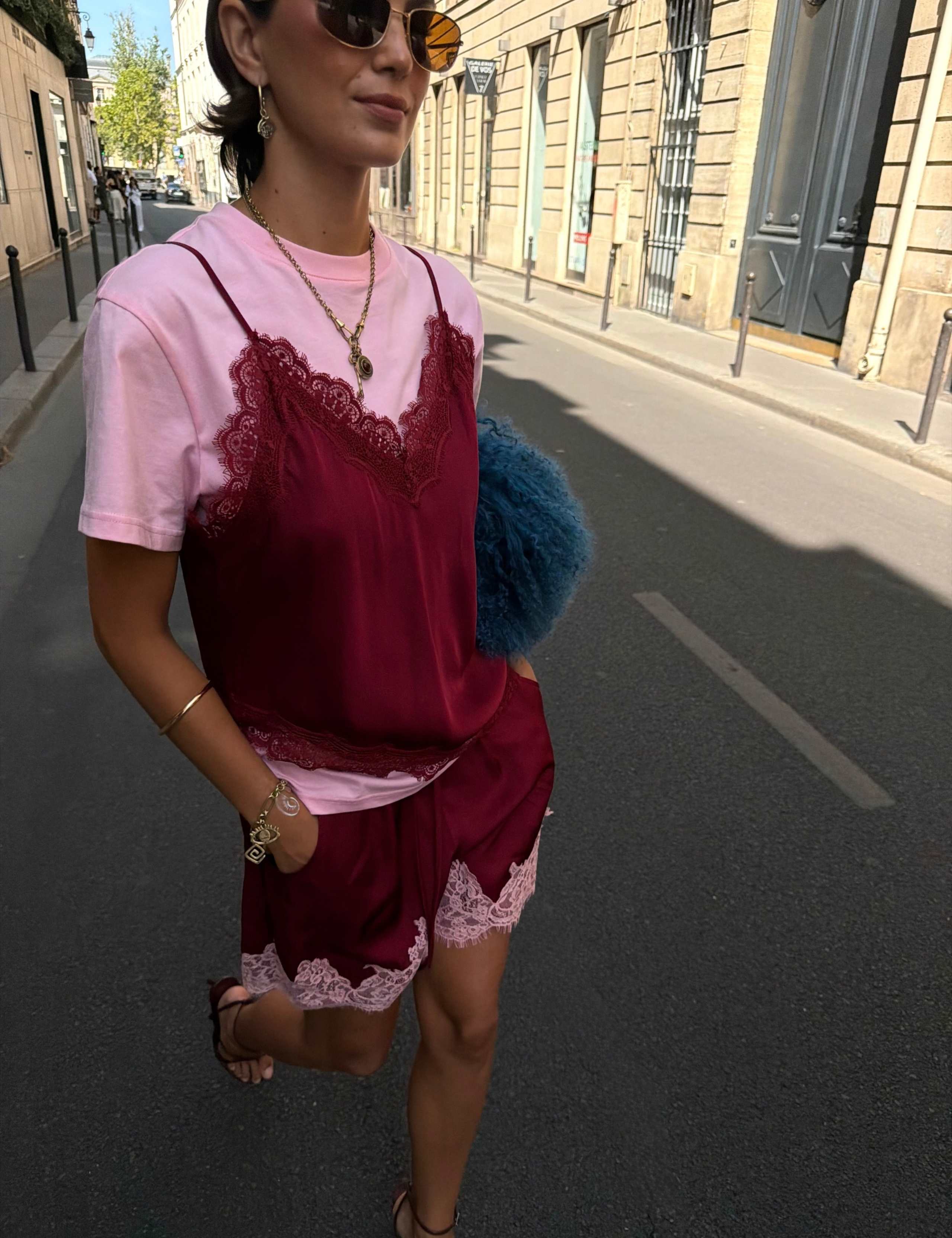Overlay Lace Cami T-Shirt 3 of 4