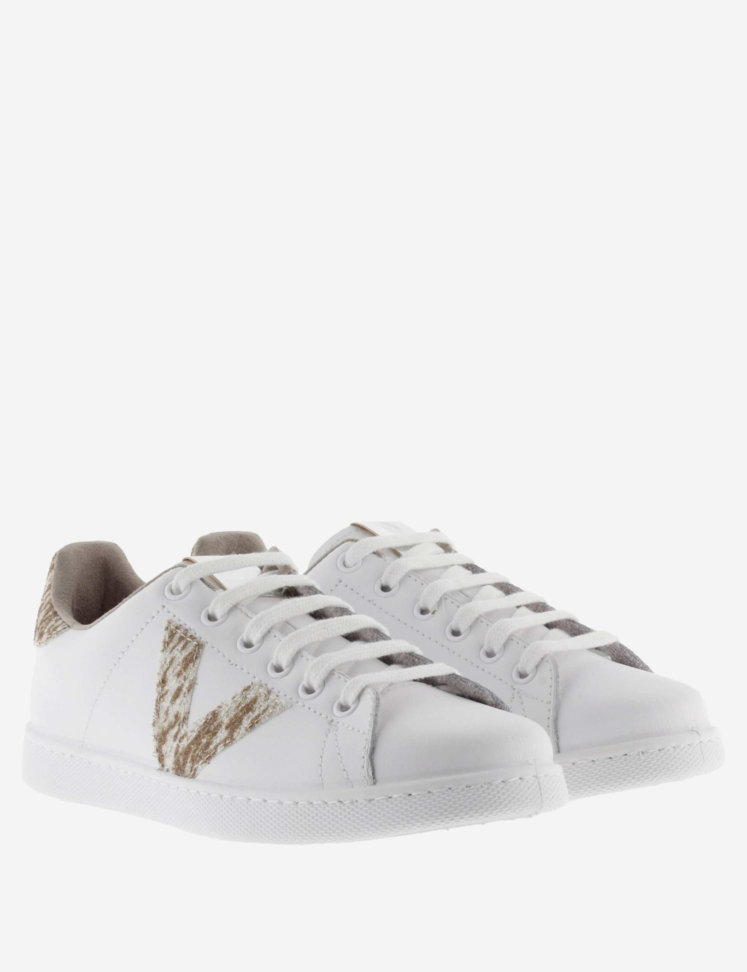 Leather Lace Up Glitter Side Detail Trainers 3 of 5