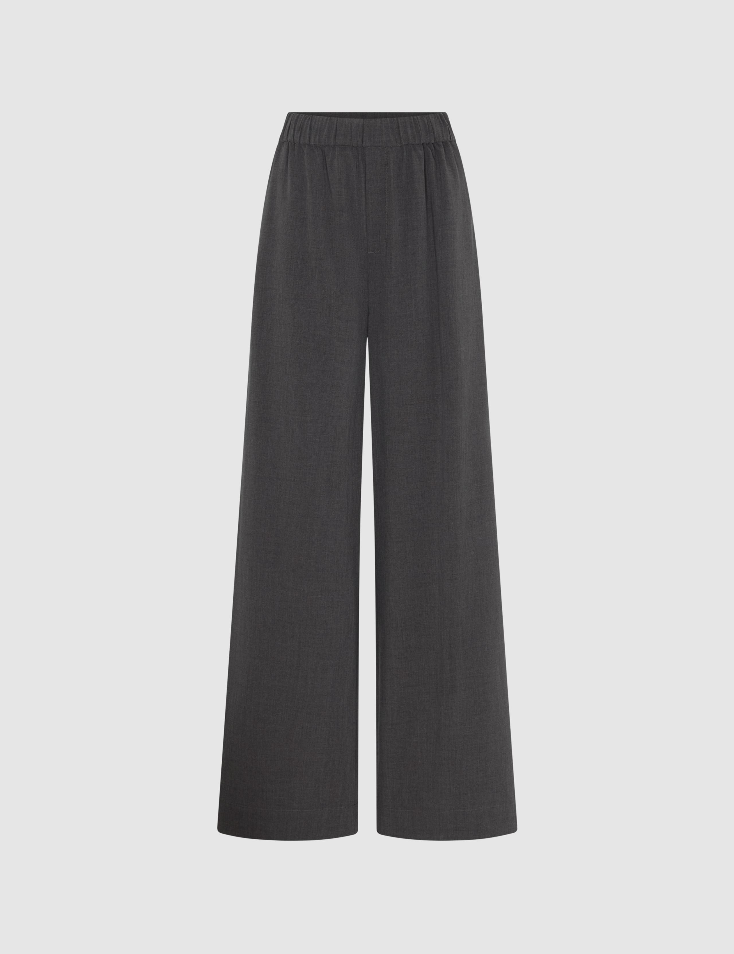 Woven Pull On Relaxed Straight Trousers 2 of 6