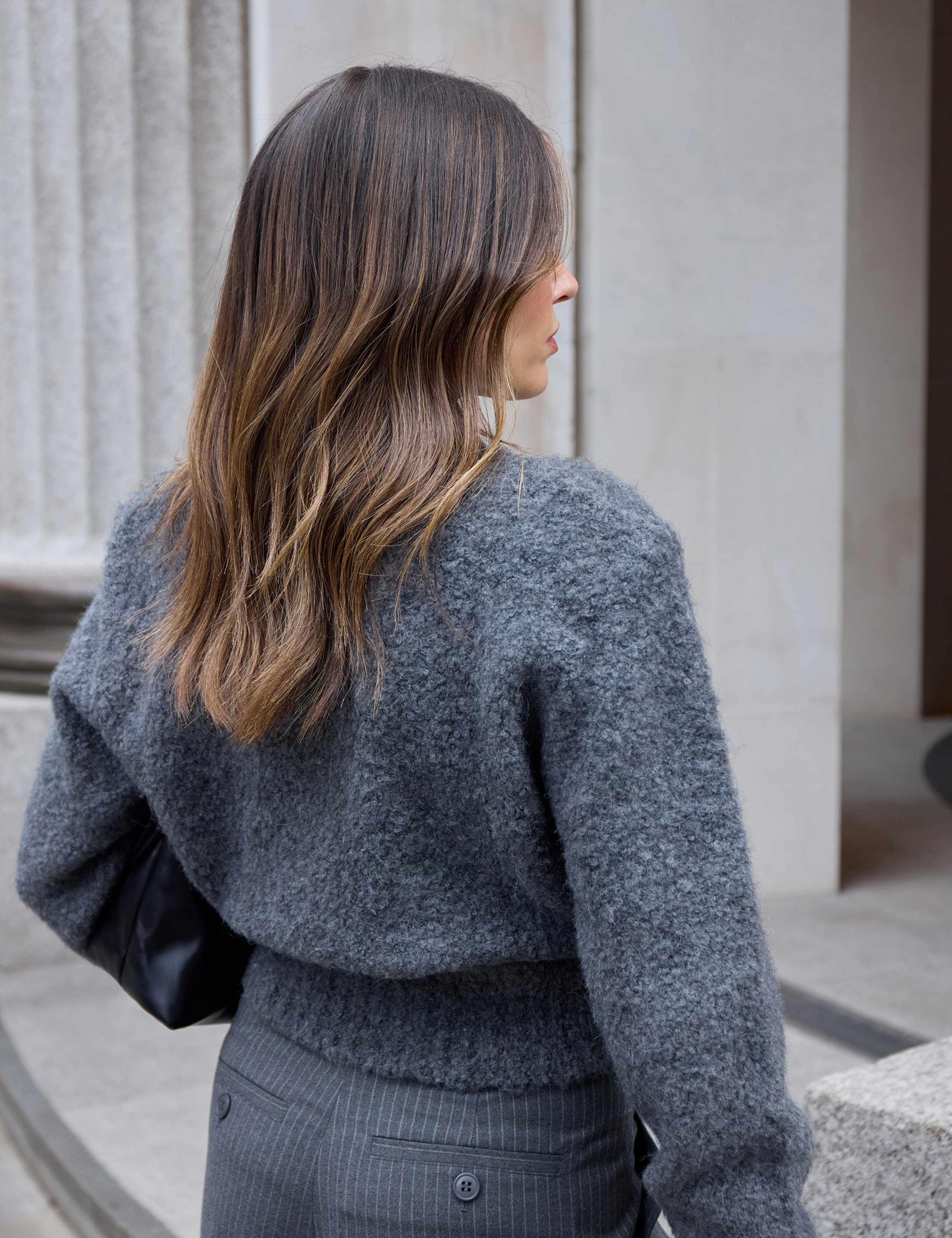 Boucle Shoulder Pad Jumper with Wool 3 of 8