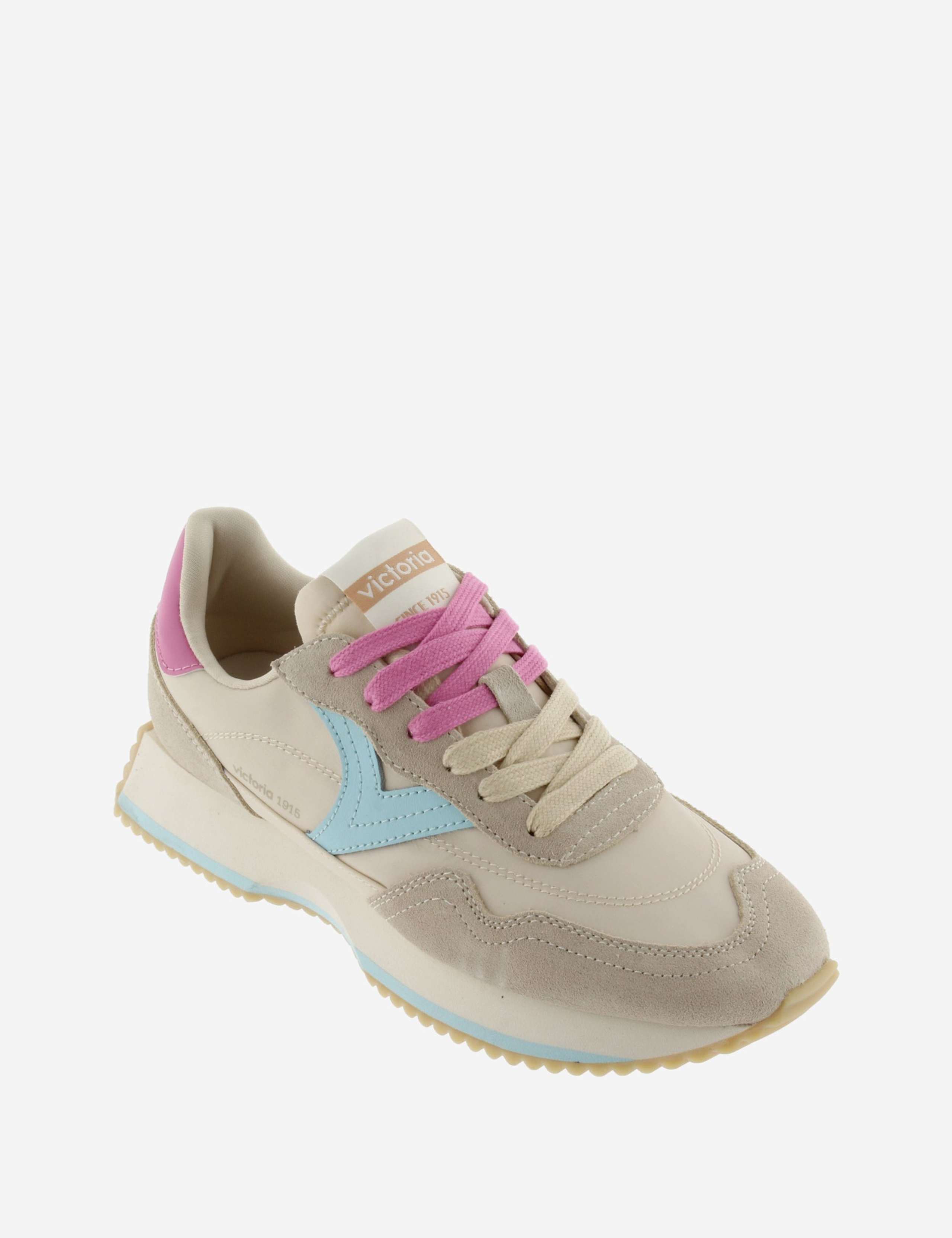 Leather Lace Up Side Detail Trainers 2 of 5