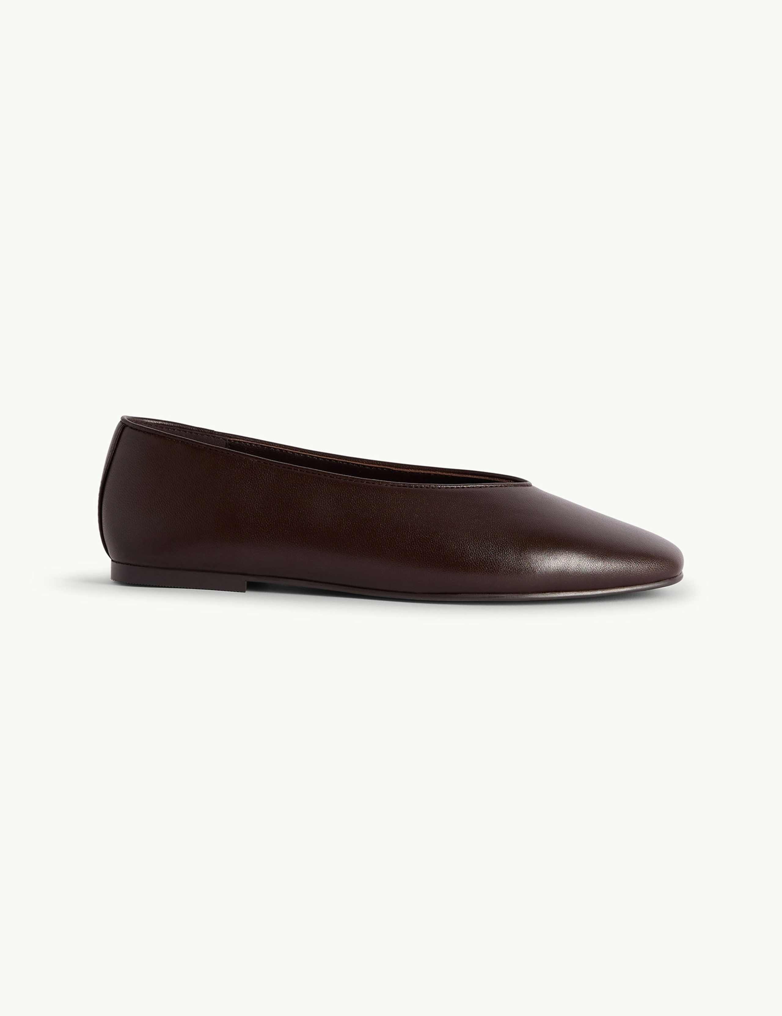 Leather Flat Ballet Pumps 1 of 5