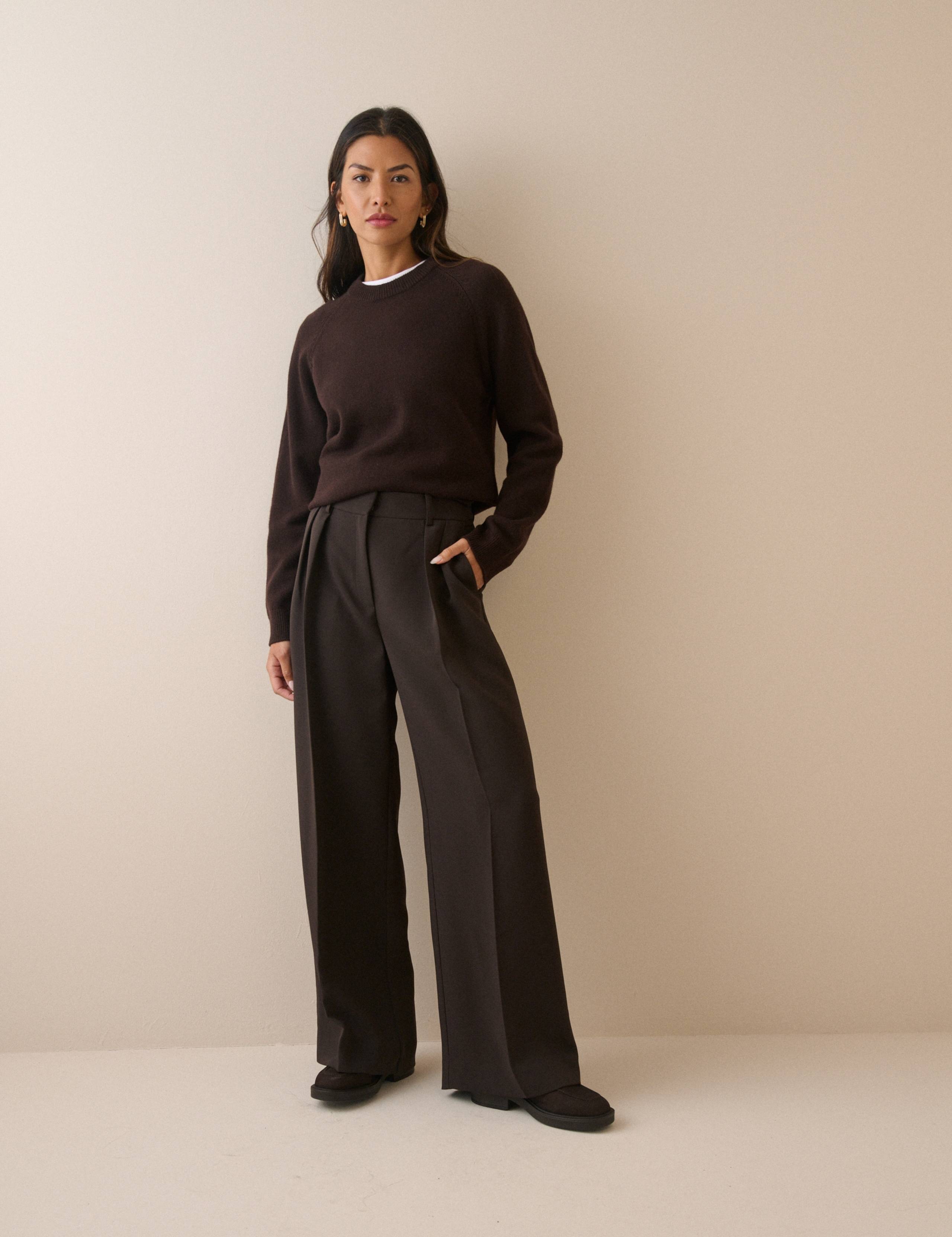 Crepe Wide Leg Trousers 2 of 5
