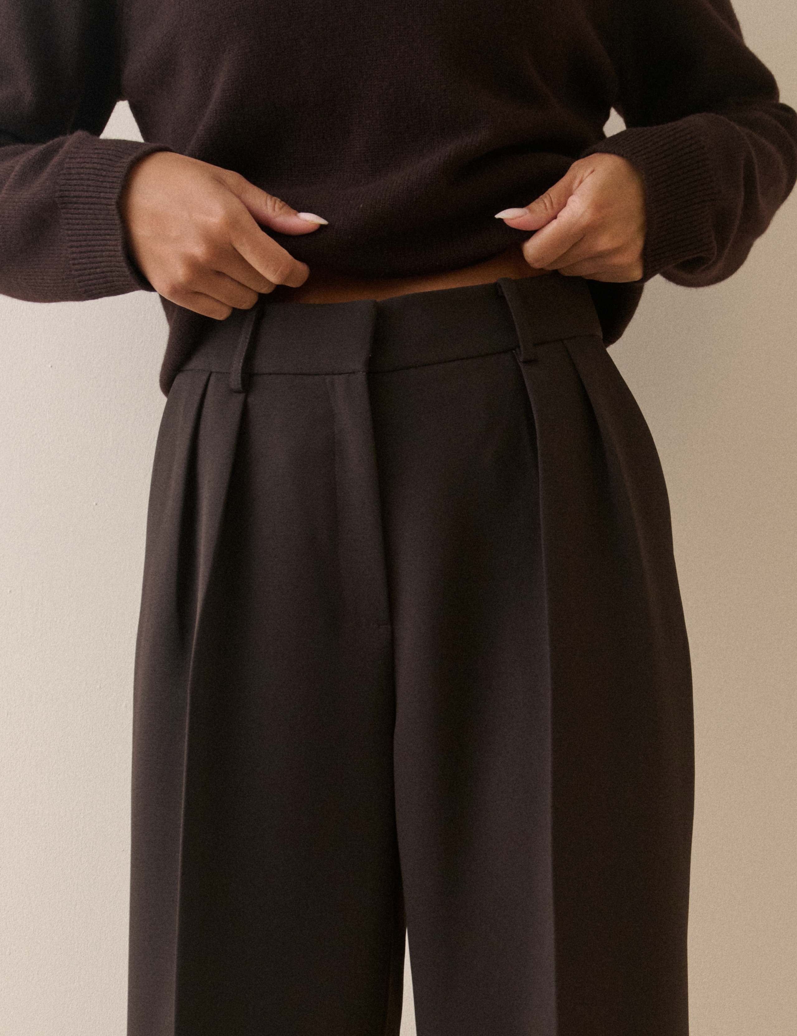 Crepe Wide Leg Trousers 3 of 5