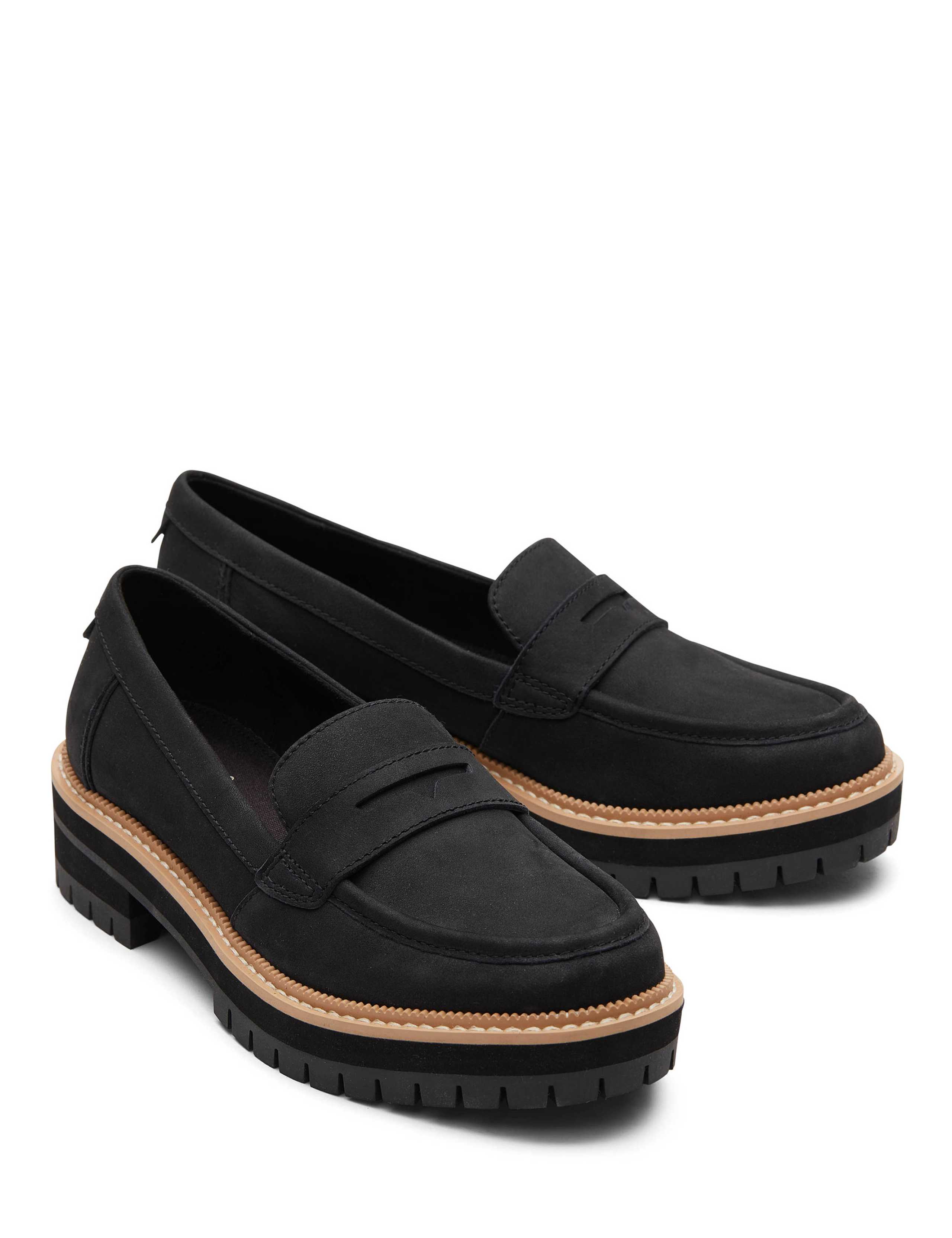 Suede Slip On Chunky Loafers 3 of 5