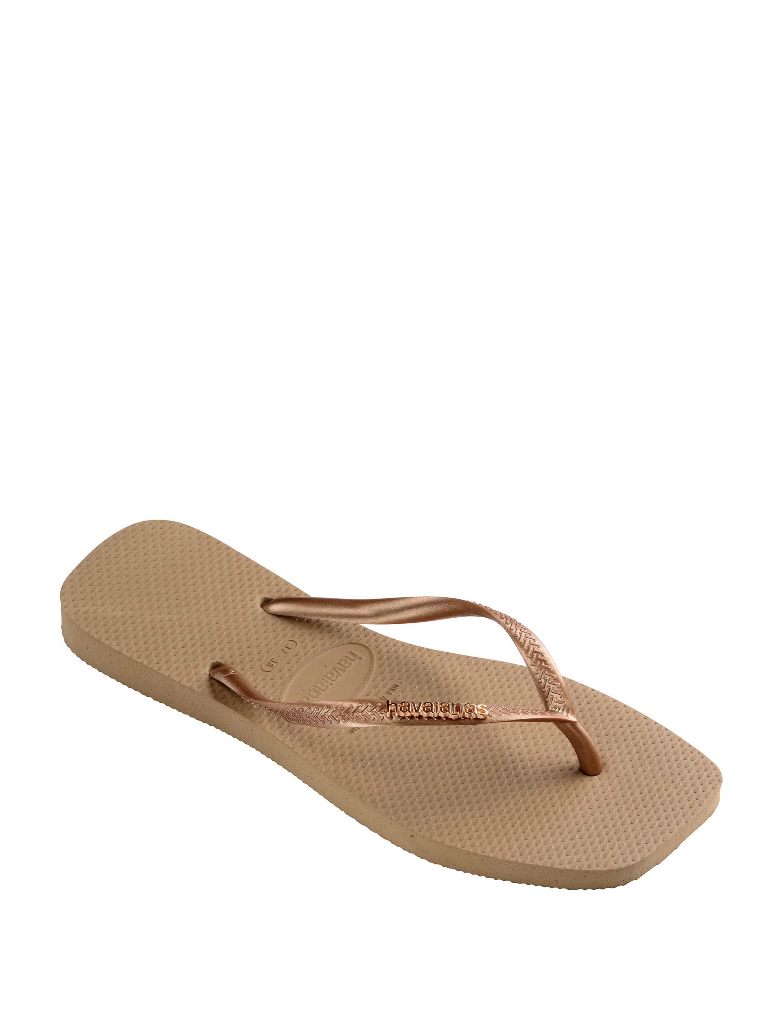 Flat Square Toe Flip Flops 2 of 6