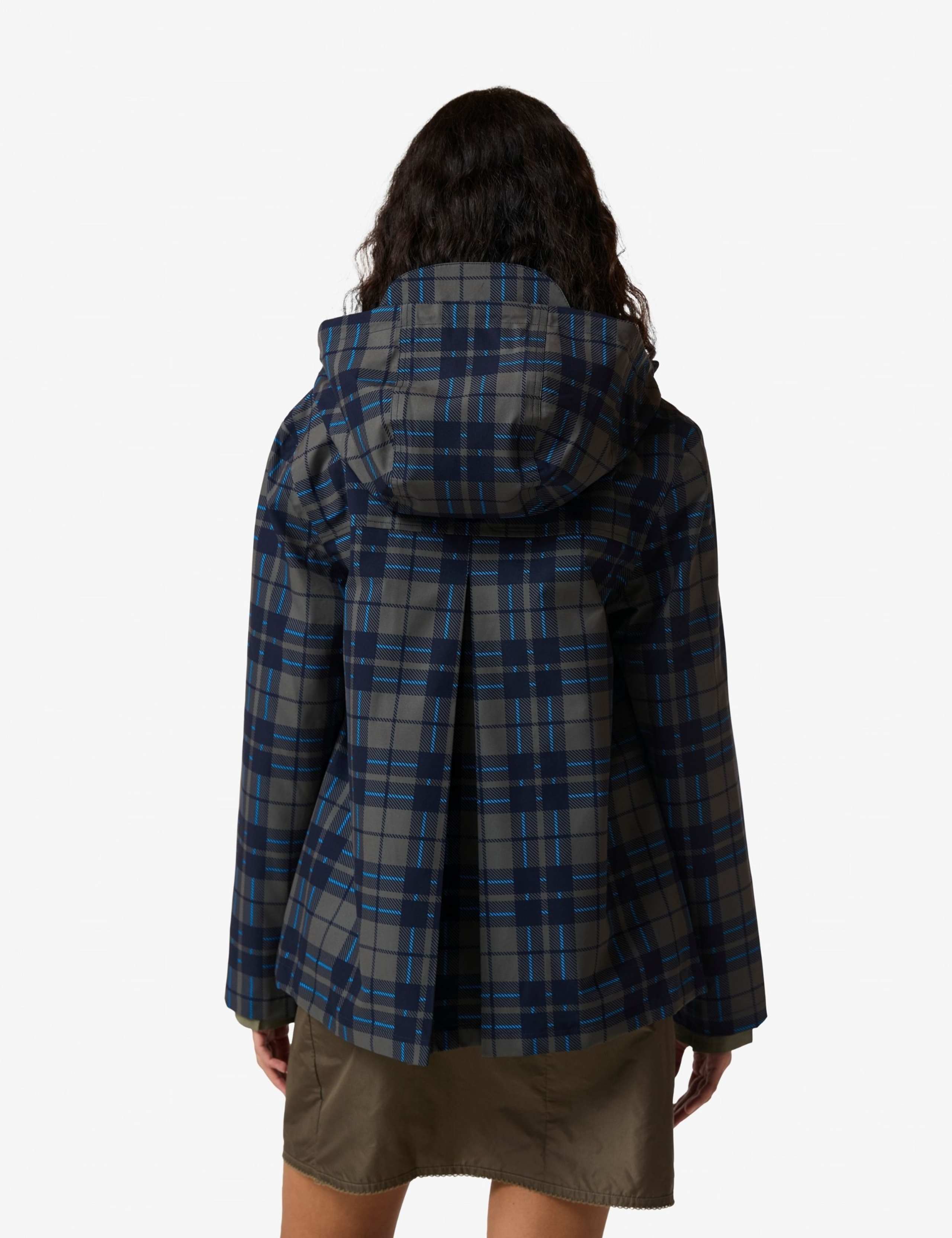 Waterproof Checked Hooded Rain Jacket 3 of 5