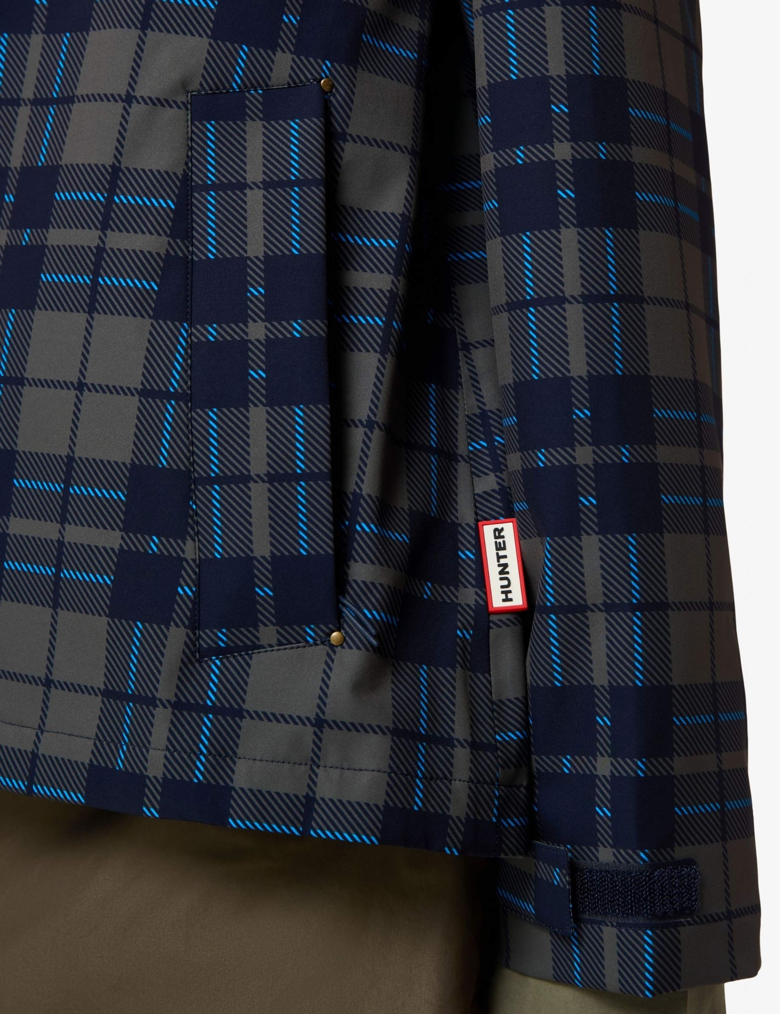 Waterproof Checked Hooded Rain Jacket 4 of 5