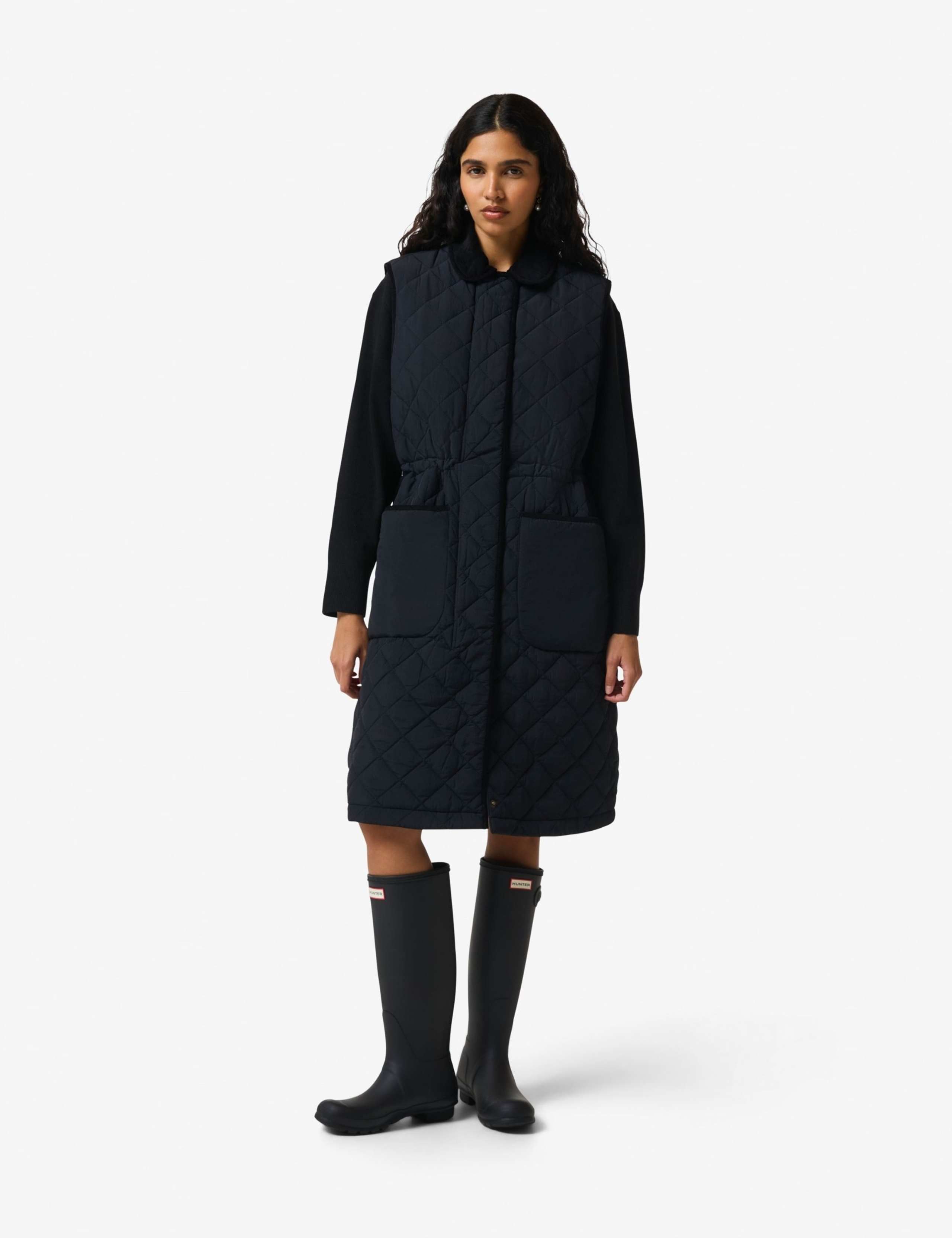 Quilted Longline Gilet 1 of 4
