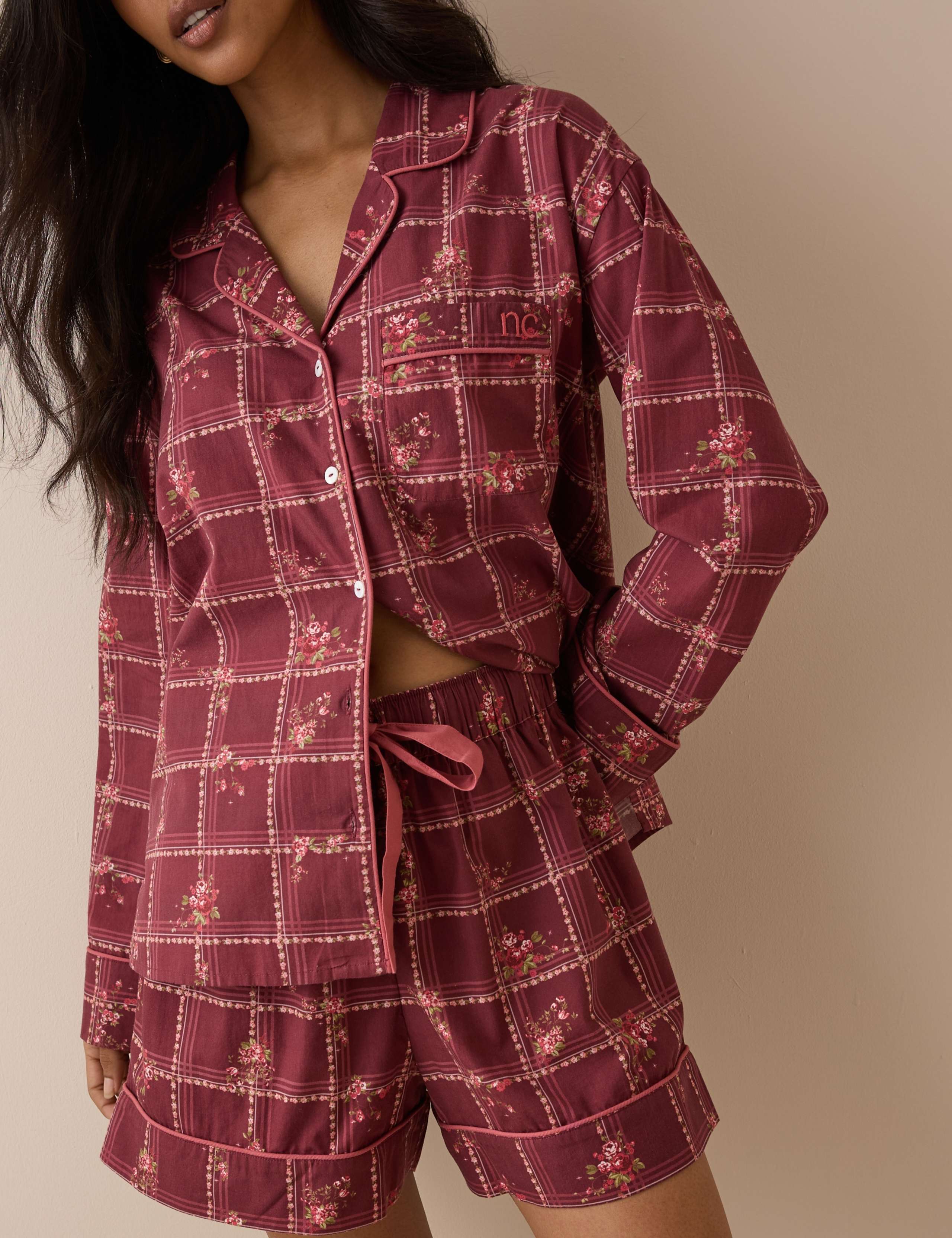 Pure Cotton Printed Pyjama Shorts Set 3 of 6