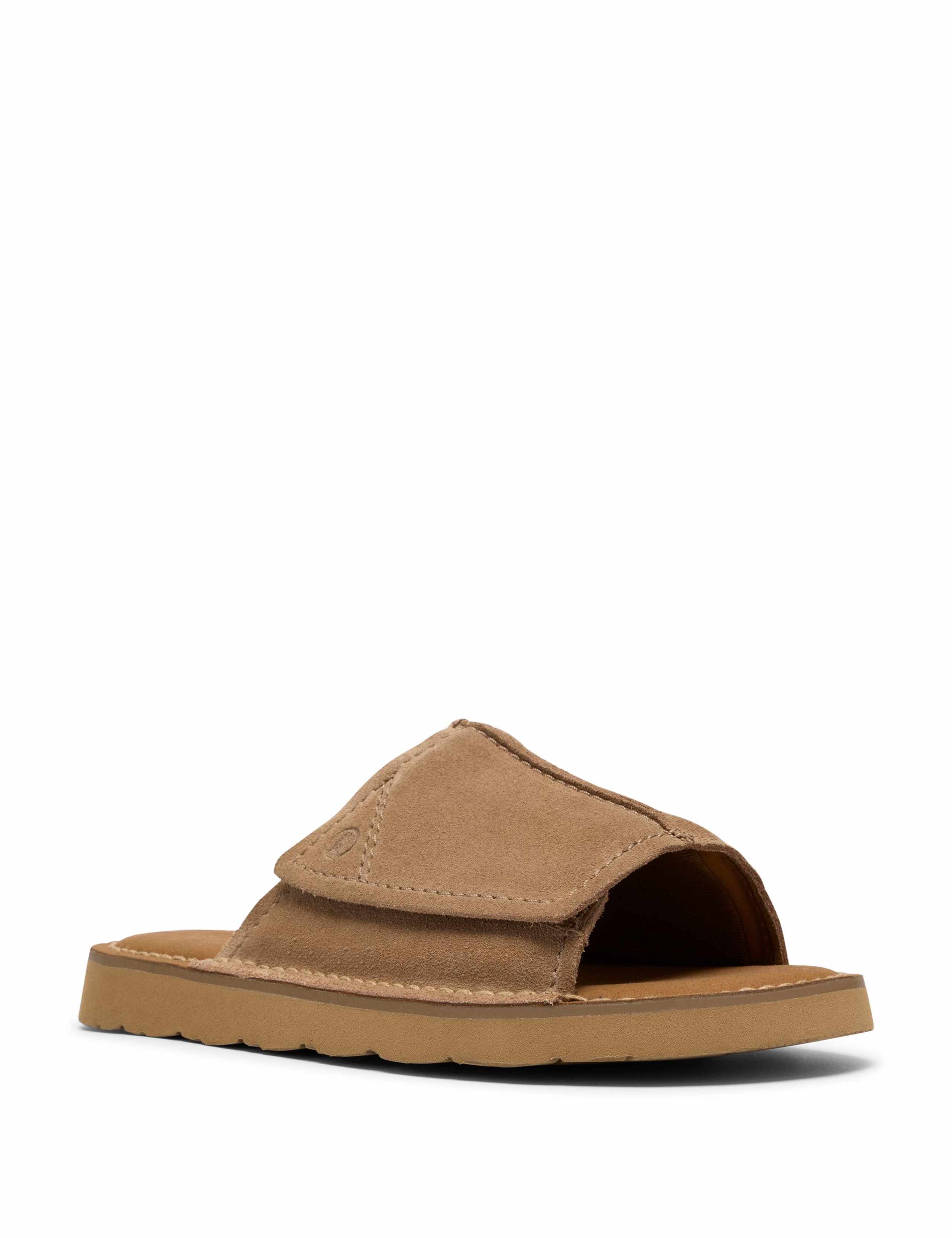 Wide Fit Suede Slip-On Sandals 2 of 6