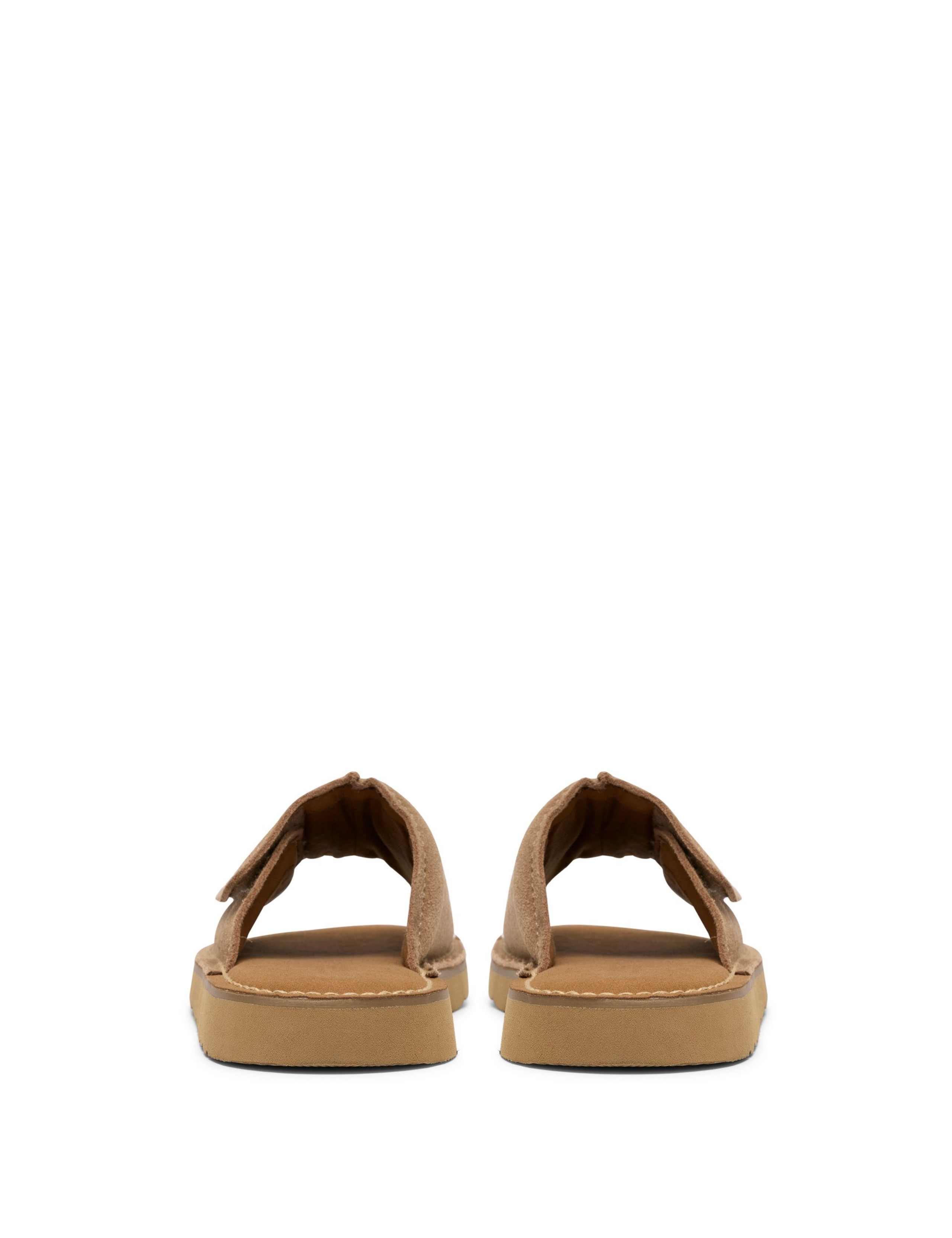 Wide Fit Suede Slip-On Sandals 5 of 6