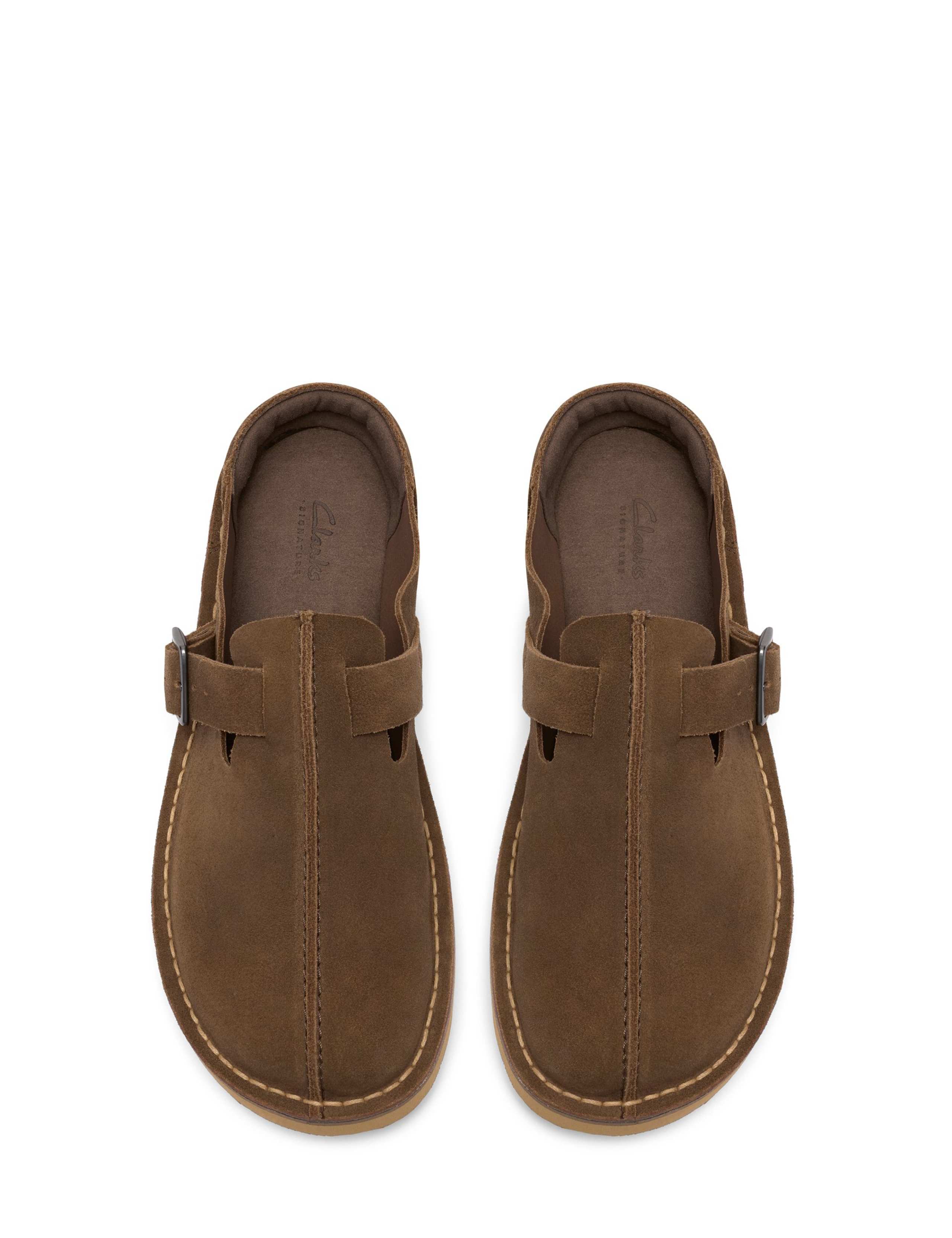 Suede Buckle Mules 4 of 6