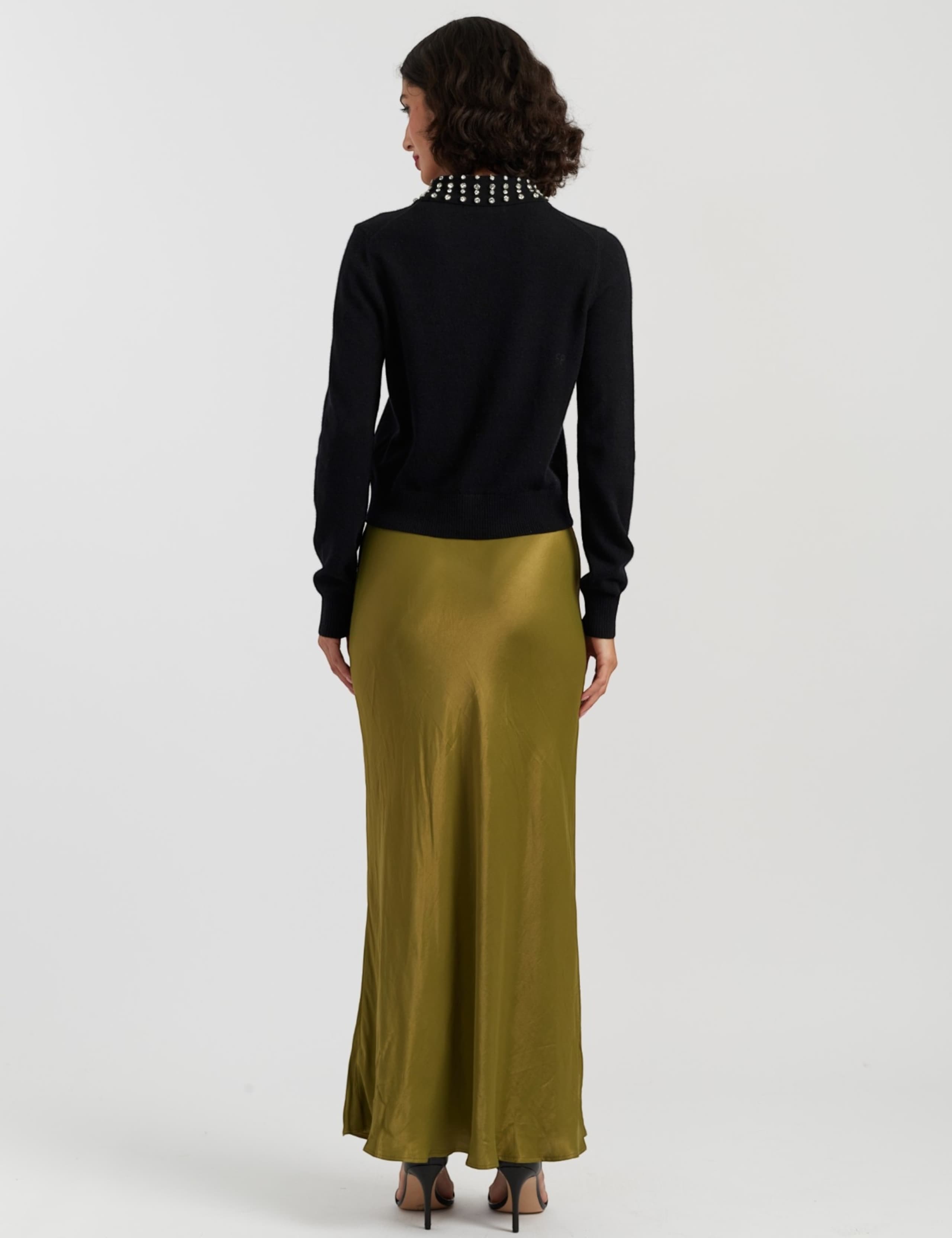 Embellished Collar Cardigan with Wool 3 of 3