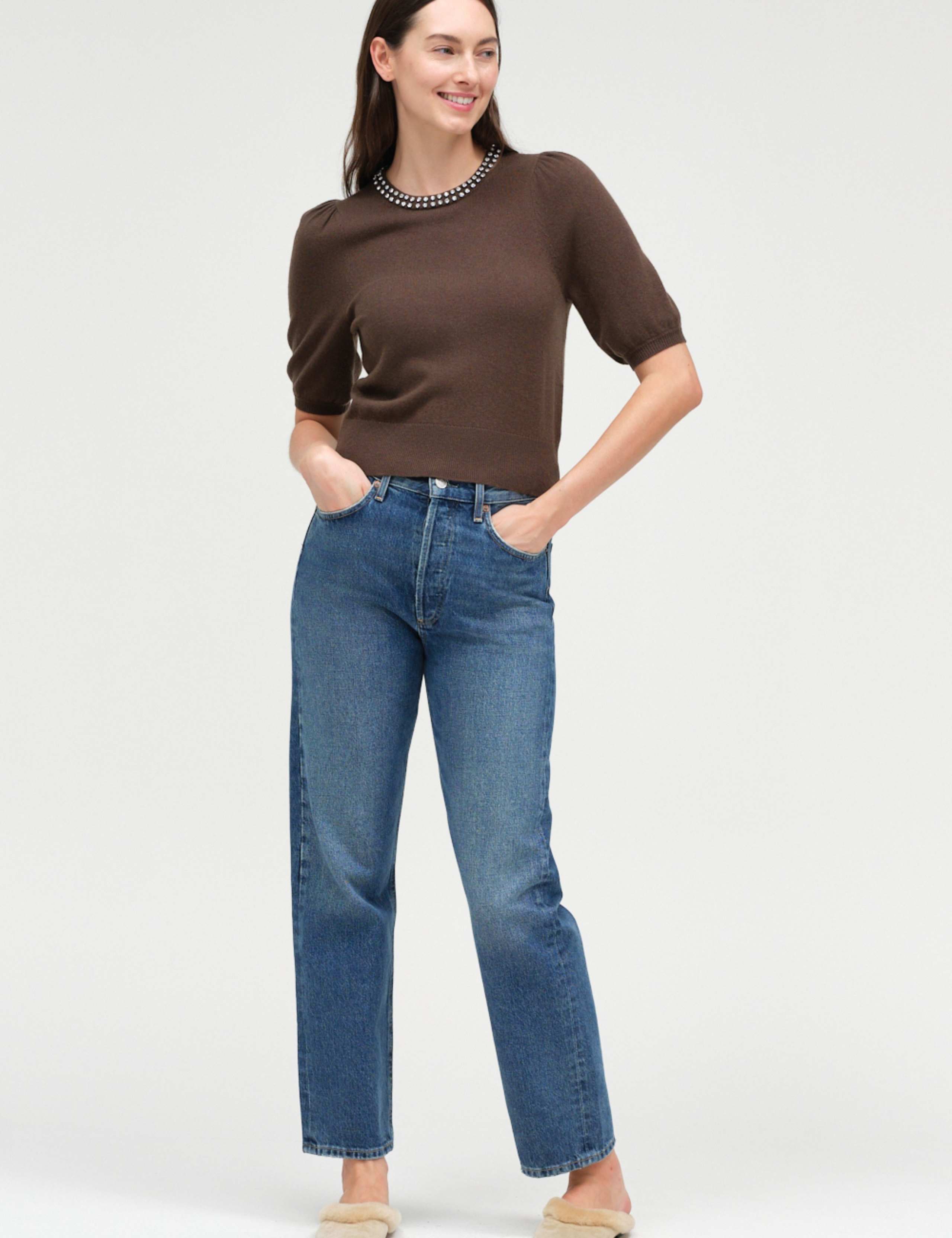Wool Cashmere Round Neck Knitted Tee 5 of 5