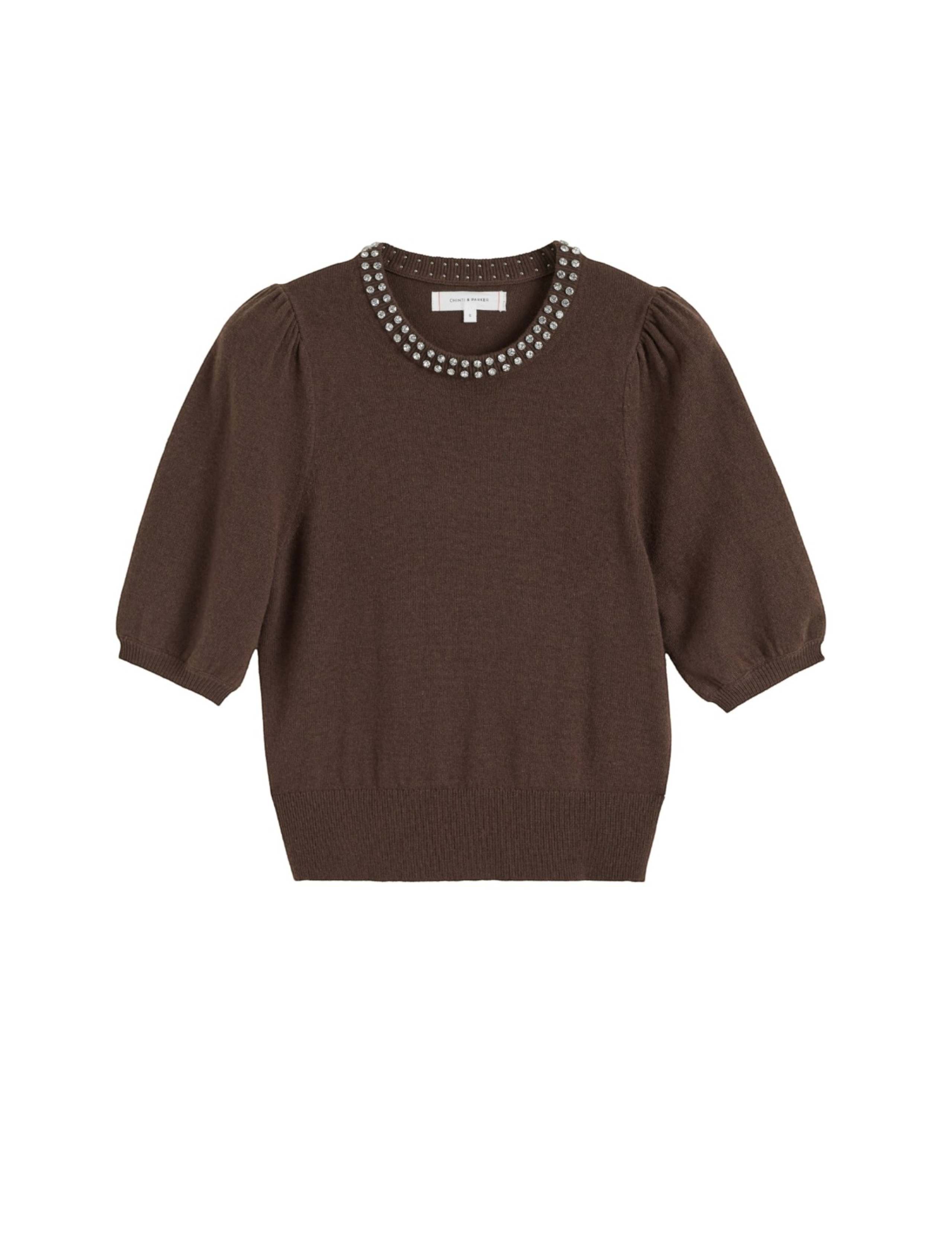 Wool Cashmere Round Neck Knitted Tee 2 of 5