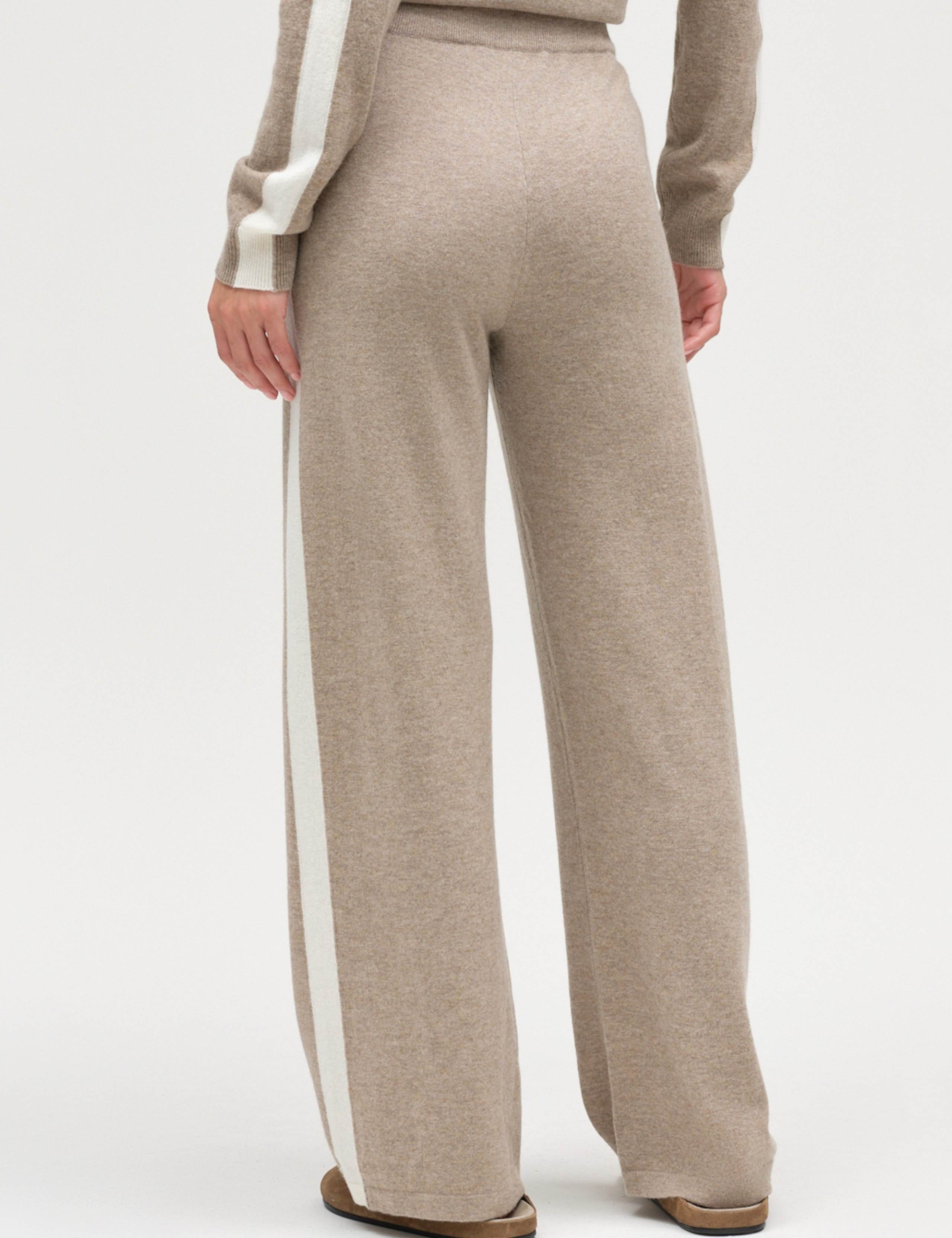 Striped Straight Leg Trousers with Wool 4 of 4