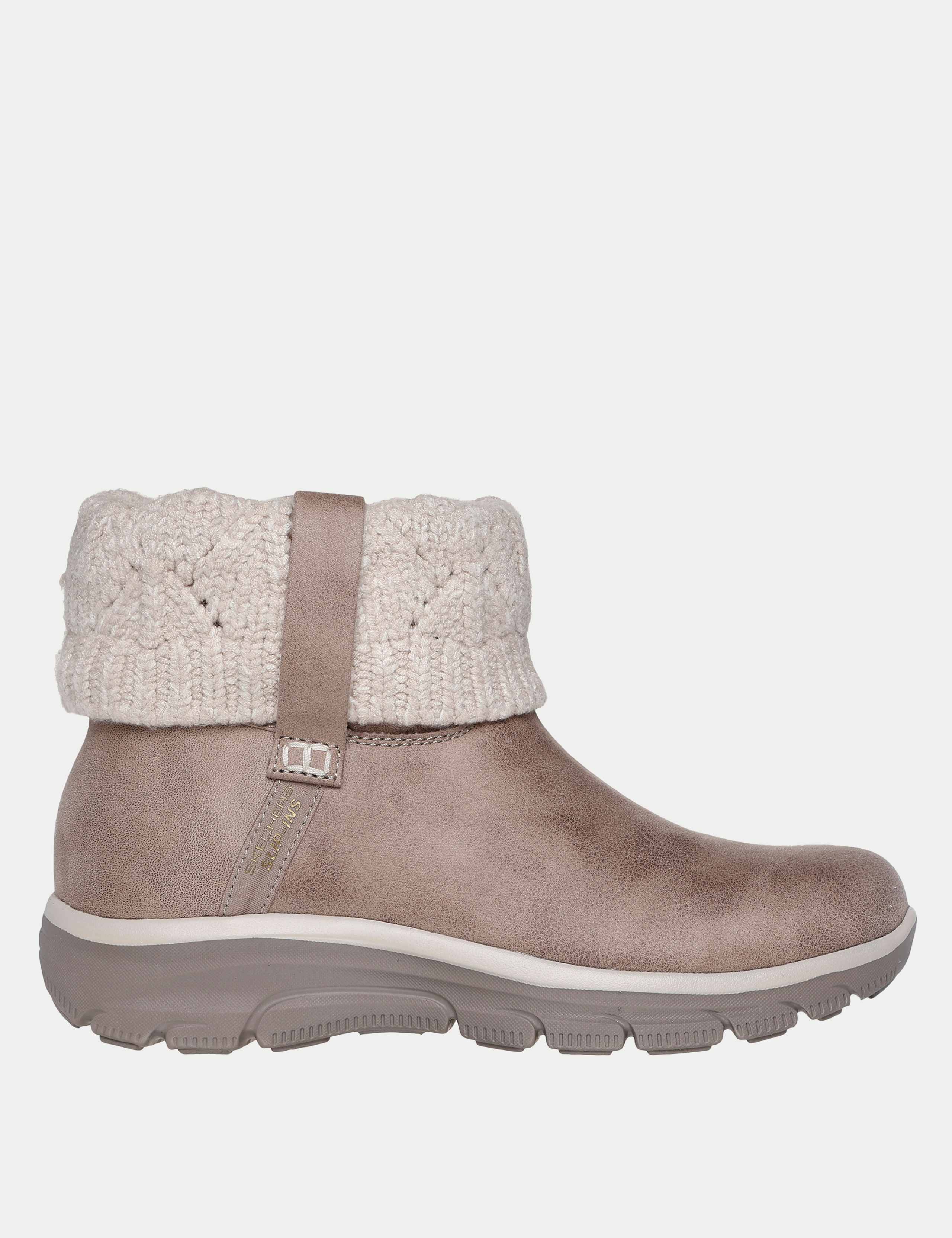 Easy Going Cozy Weather Faux Leather Ankle Boots 1 of 5