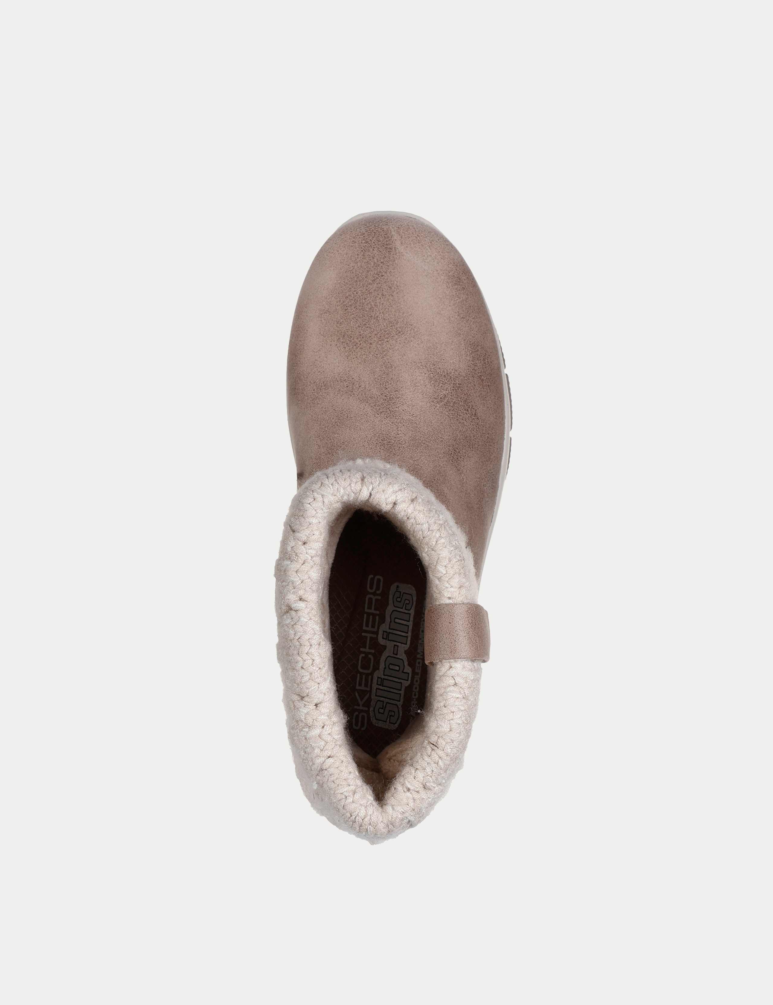 Easy Going Cozy Weather Faux Leather Ankle Boots 2 of 5