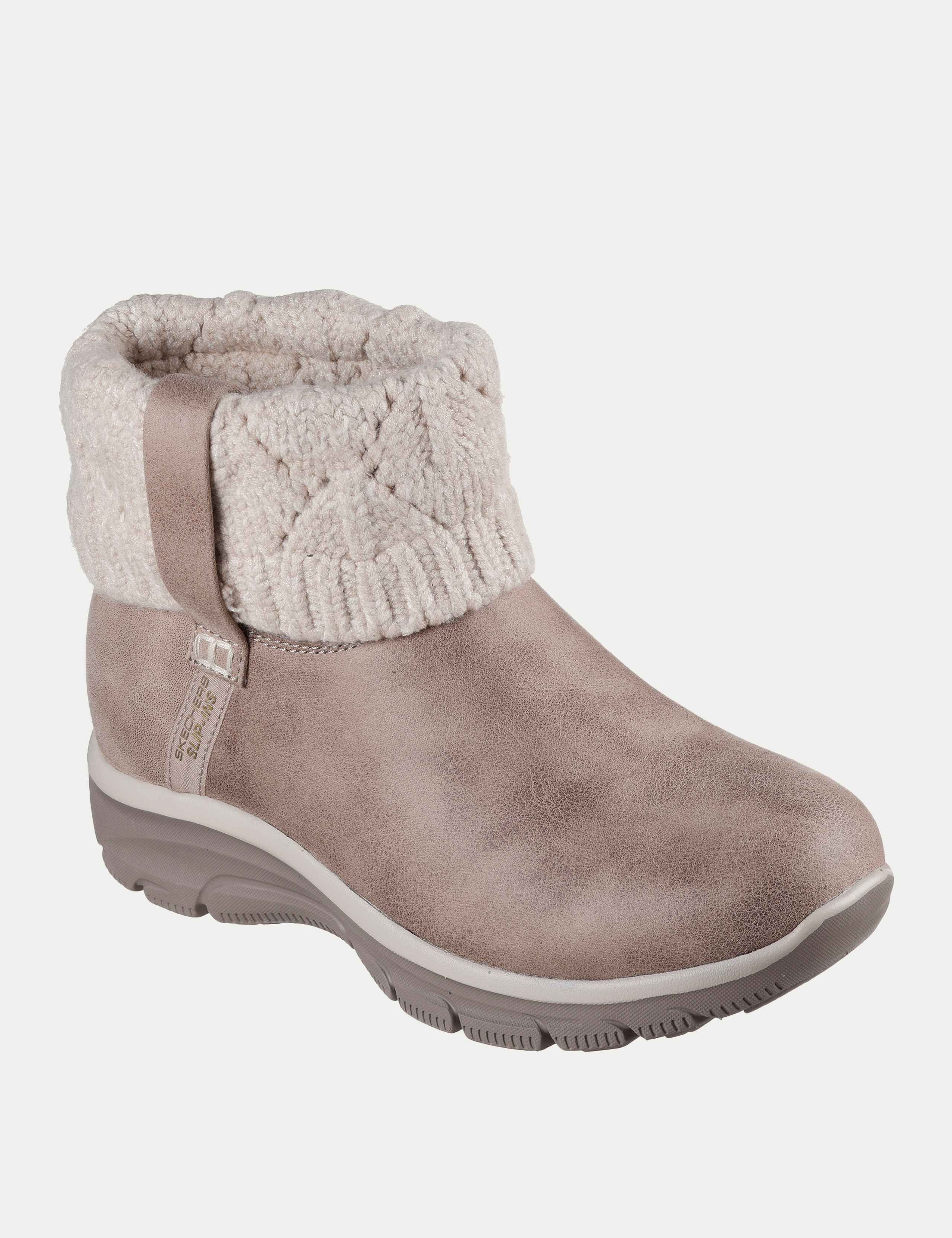 Easy Going Cozy Weather Faux Leather Ankle Boots 3 of 5