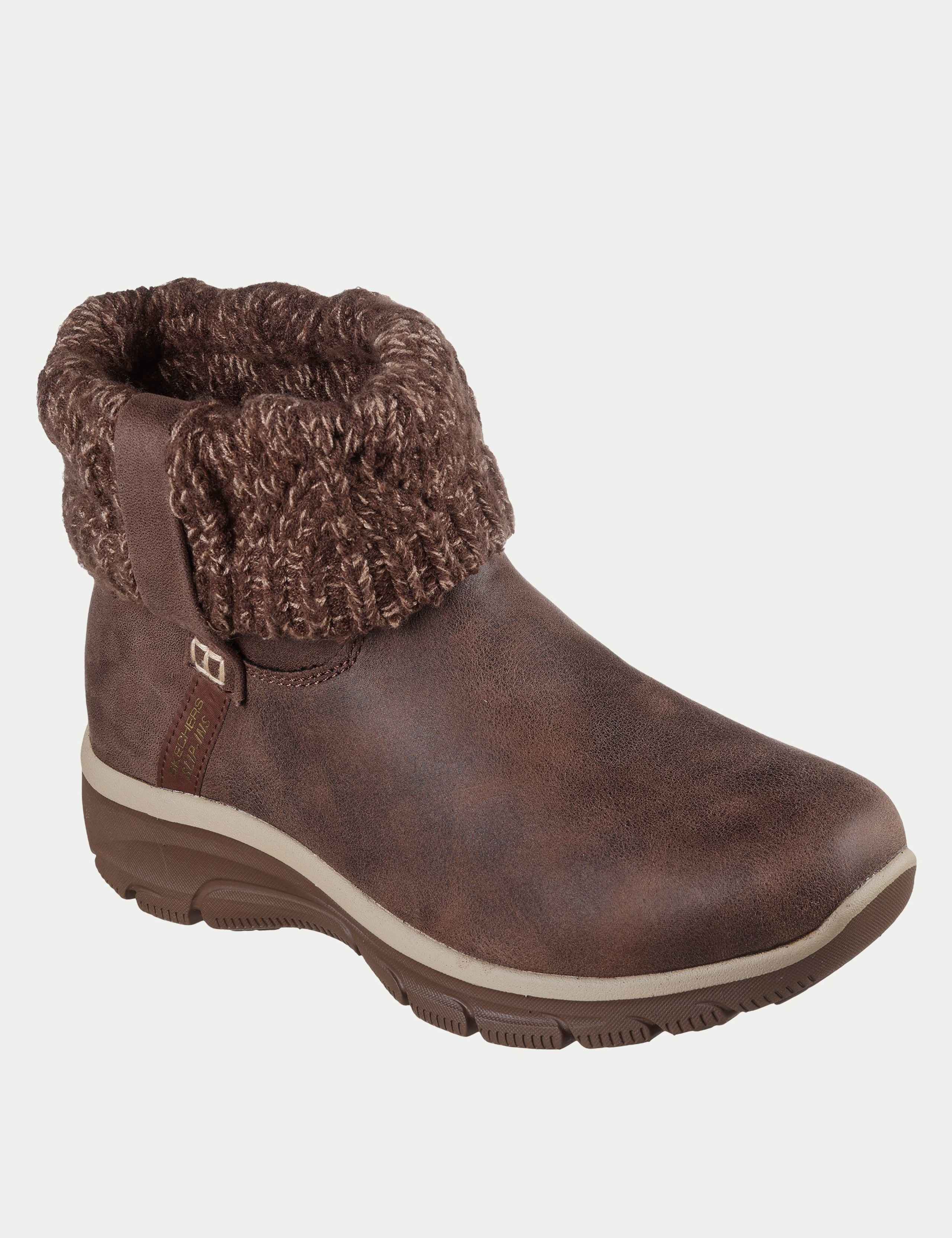 Easy Going Cozy Weather Faux Leather Ankle Boots 2 of 5