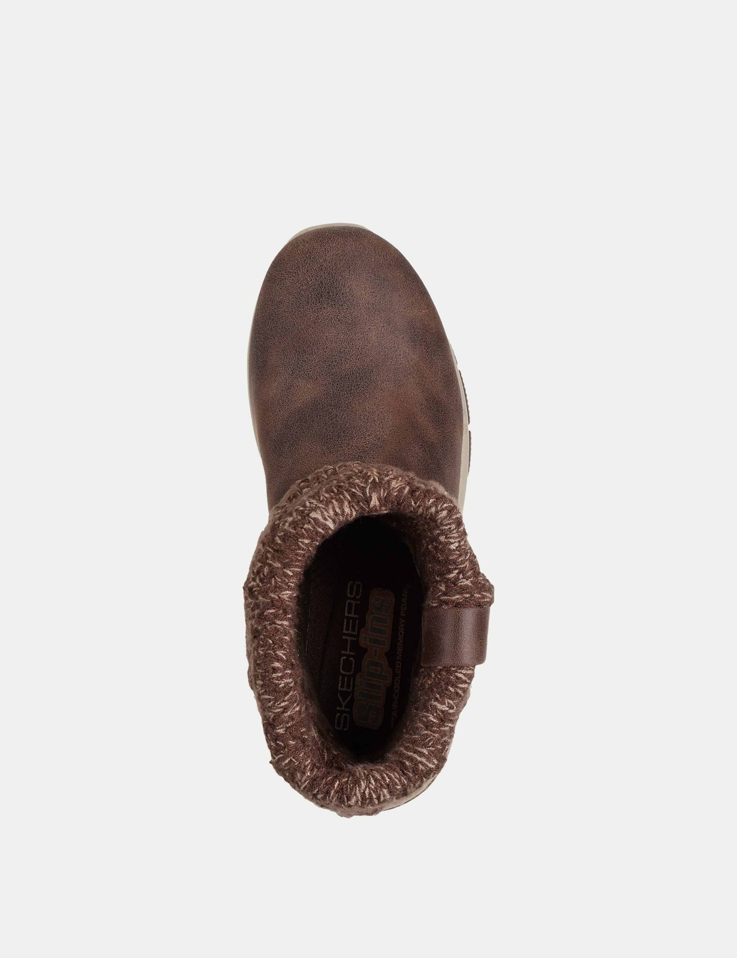 Easy Going Cozy Weather Faux Leather Ankle Boots 3 of 5